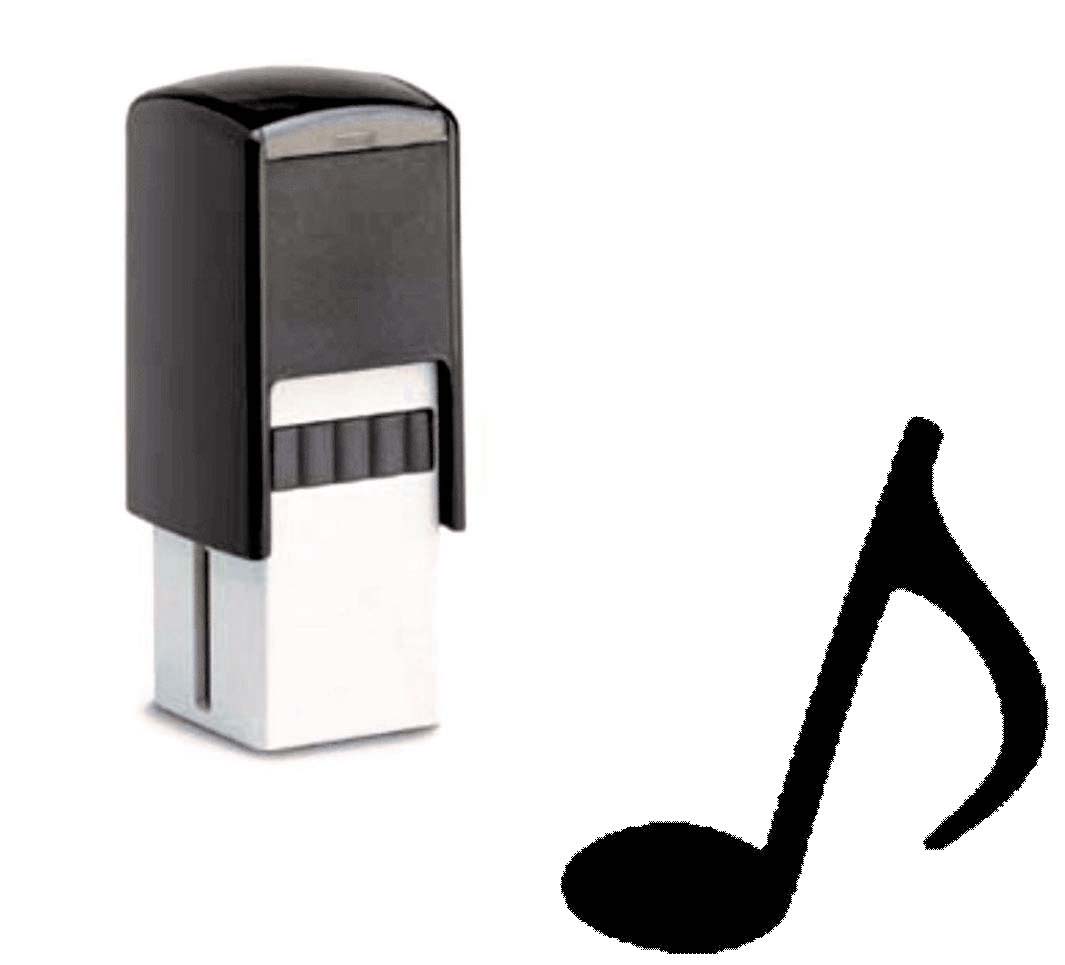 Bonuskartenstempel Stempel mit Motiv Musiknote für Rabattkarten Treuekarten Kundenkarten 10 x 10 mm