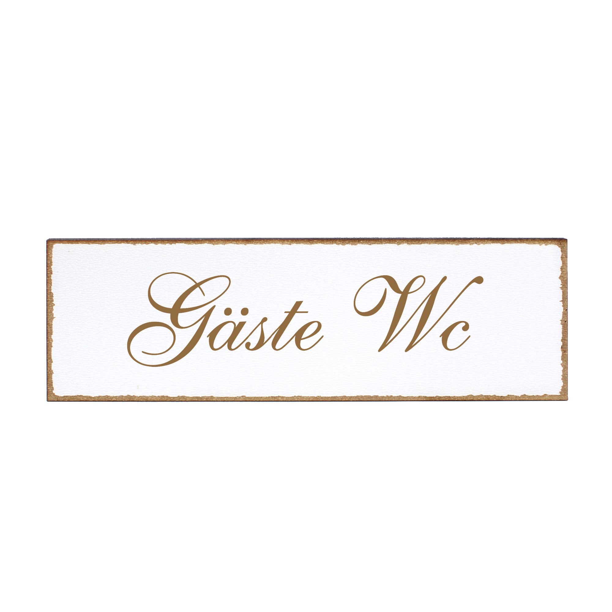 Deko Türschild - Gäste Wc - Schild 150 x 50 mm - Schilder Türschilder