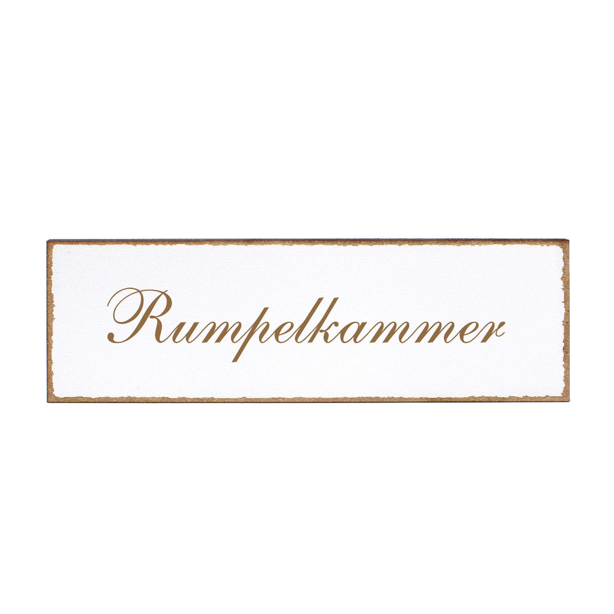 Deko Türschild - Rumpelkammer - Schild 150 x 50 mm - Schilder Türschilder