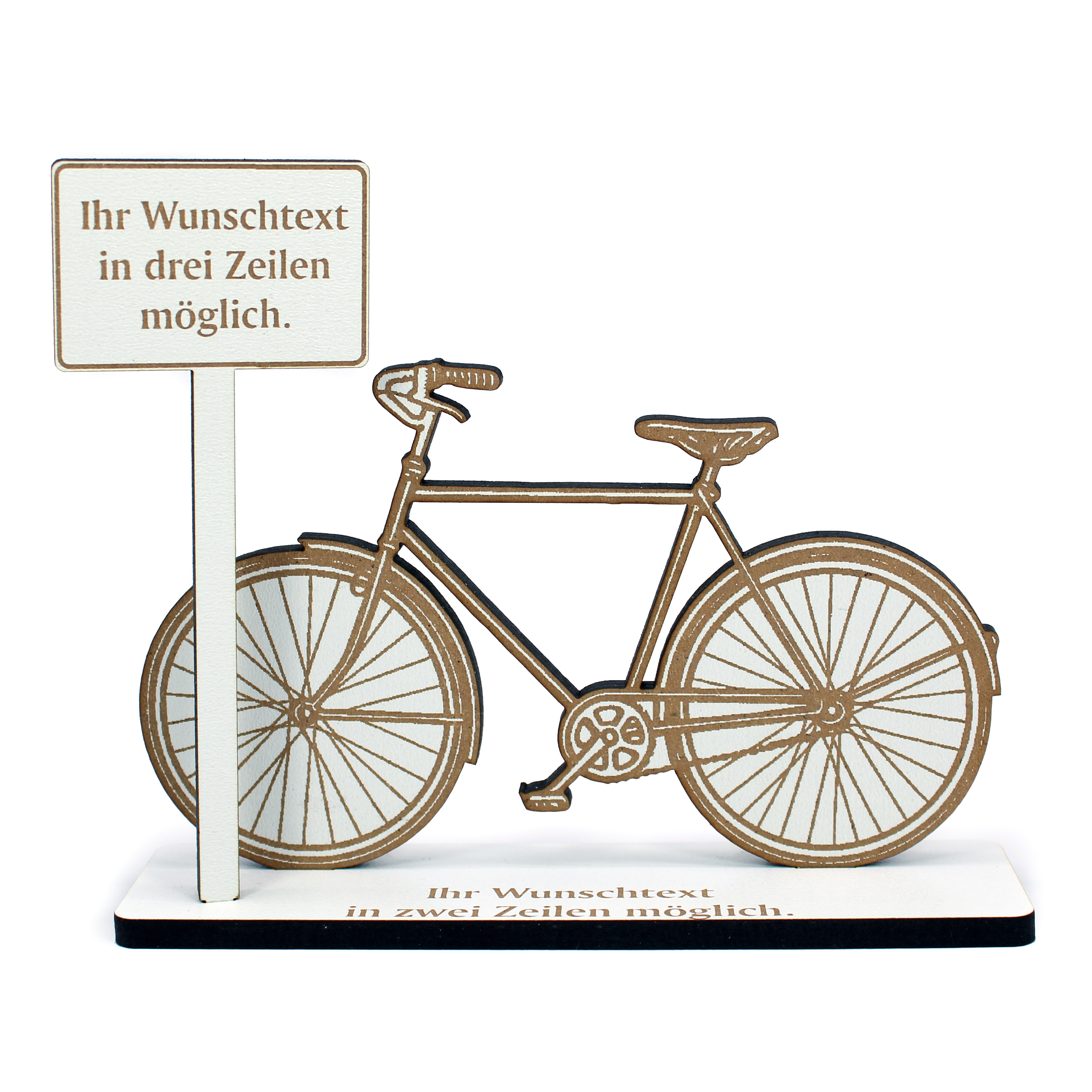 Geschenk Geldgeschenk Herrenrad Trekkingrad Herren Fahrrad – personalisierbar – 15cm x 13cm