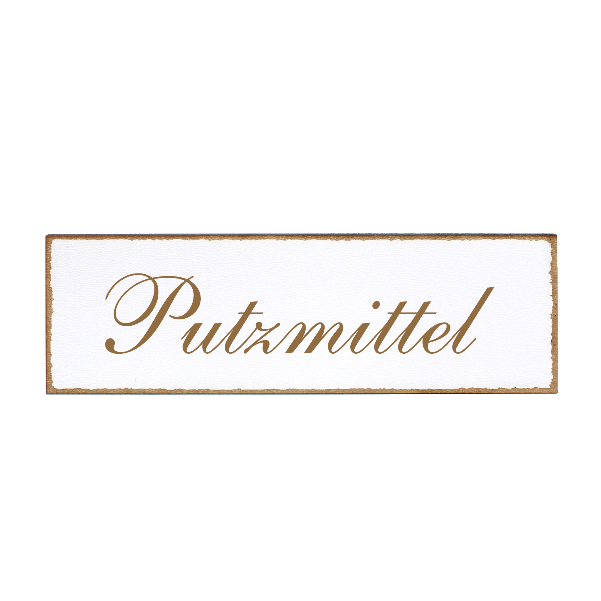 Deko Türschild - Putzmittel - Schild 150 x 50 mm - Schilder Türschilder