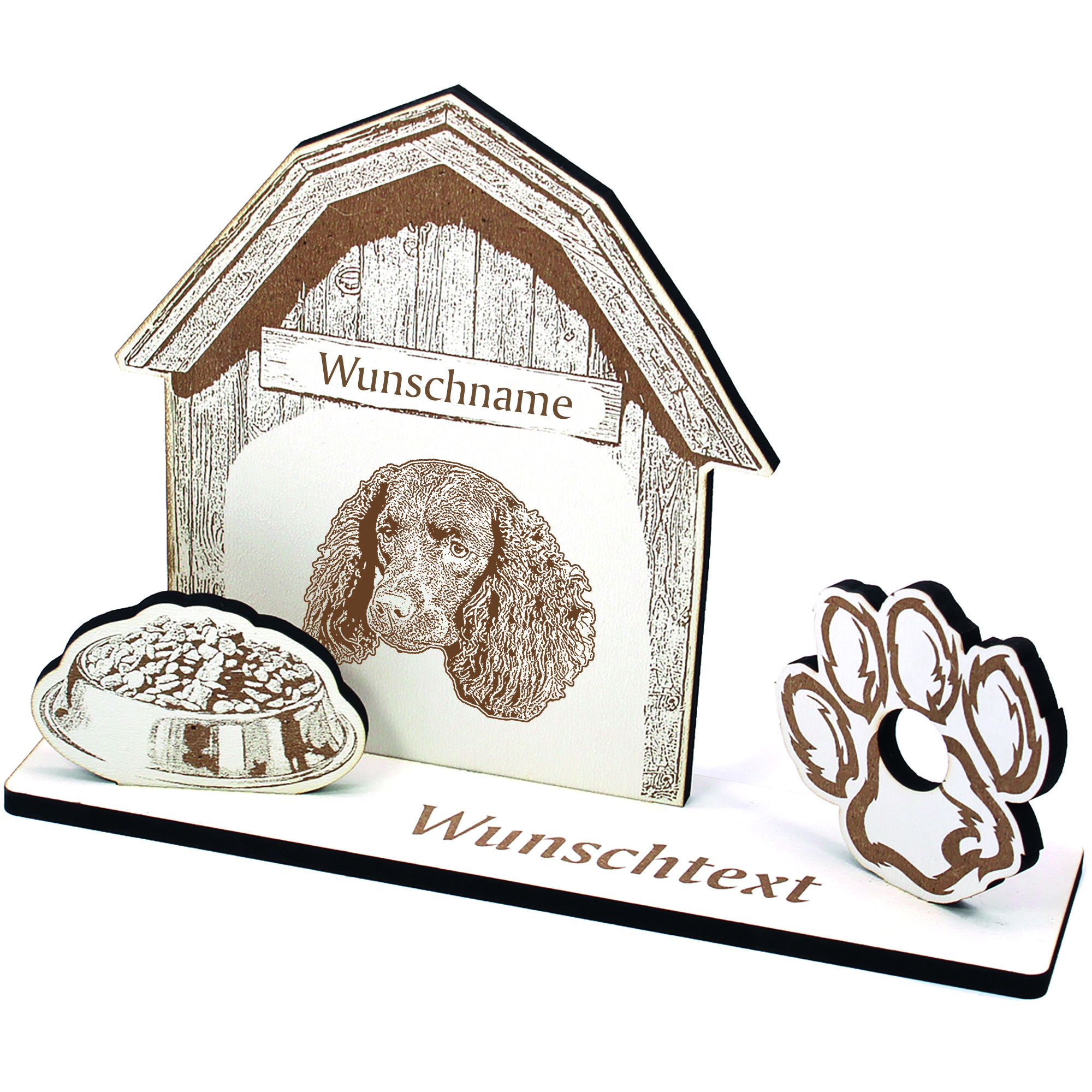 Geldgeschenk Hund American Water Spaniel - personalisiert 20x14cm
