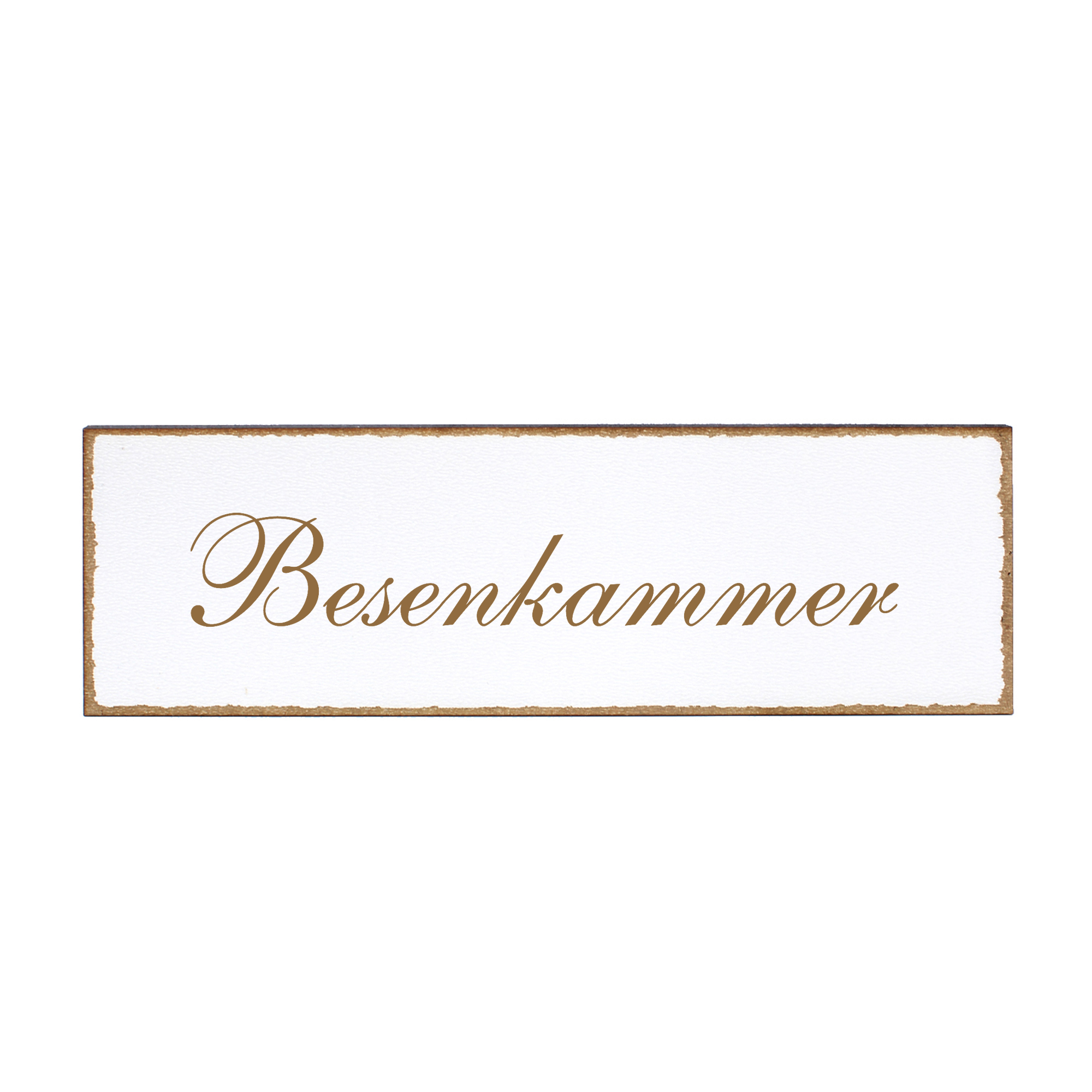 Deko Türschild - Besenkammer - Schild 150 x 50 mm - Schilder Türschilder
