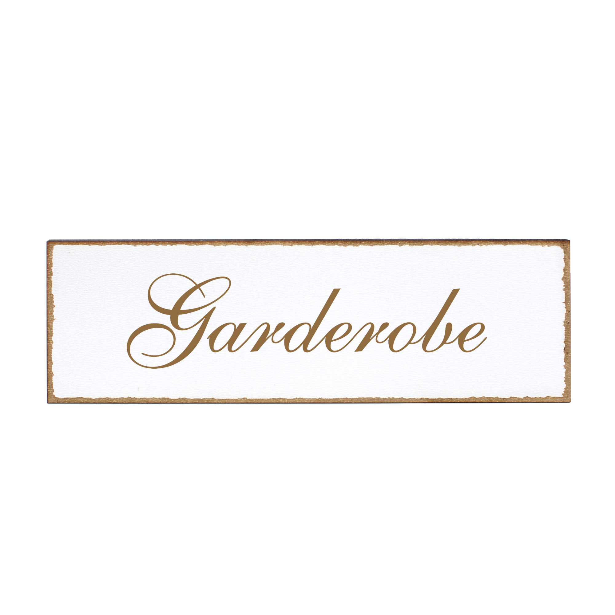 Deko Türschild - Garderobe - Schild 150 x 50 mm - Schilder Türschilder