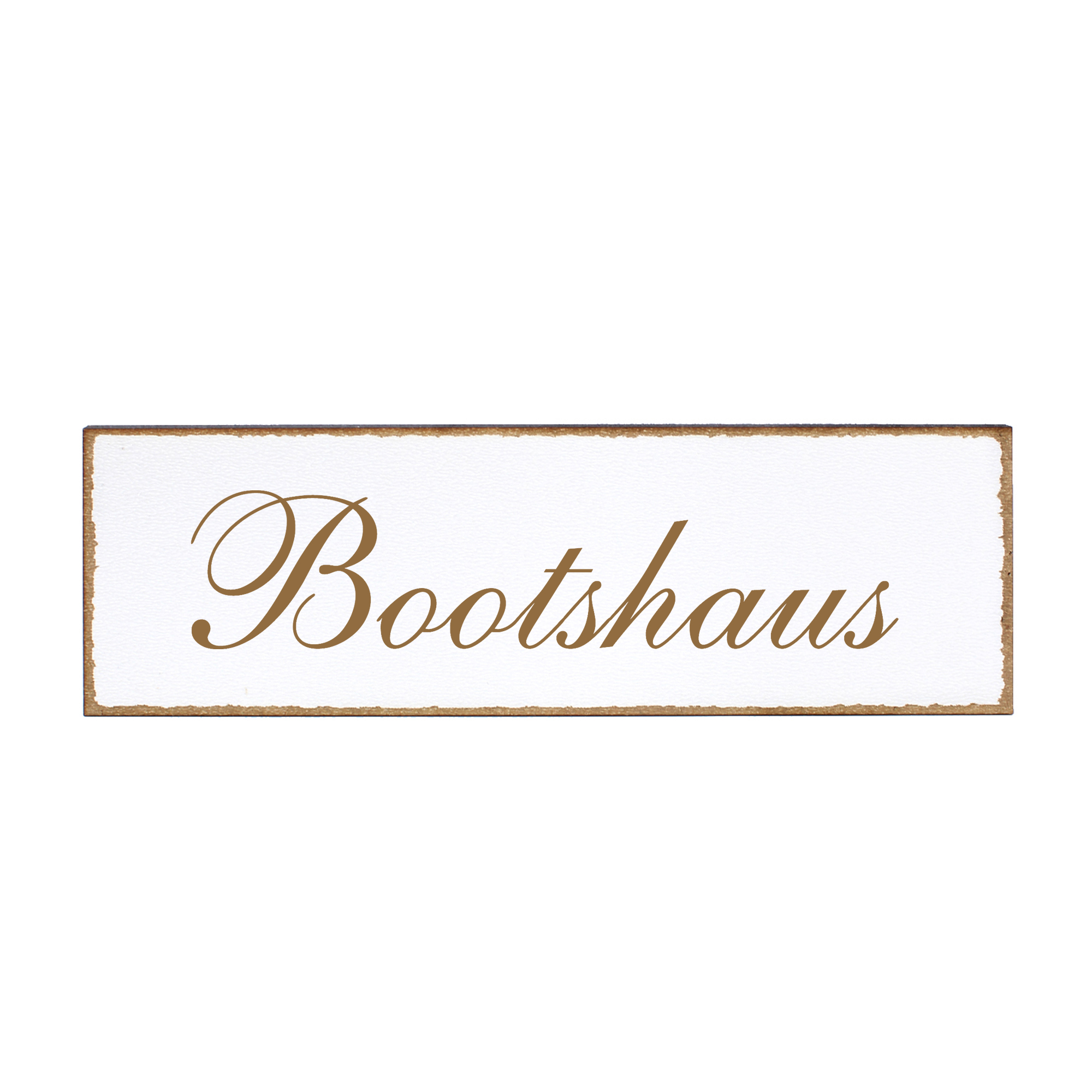 Deko Türschild - Bootshaus - Schild 150 x 50 mm - Schilder Türschilder