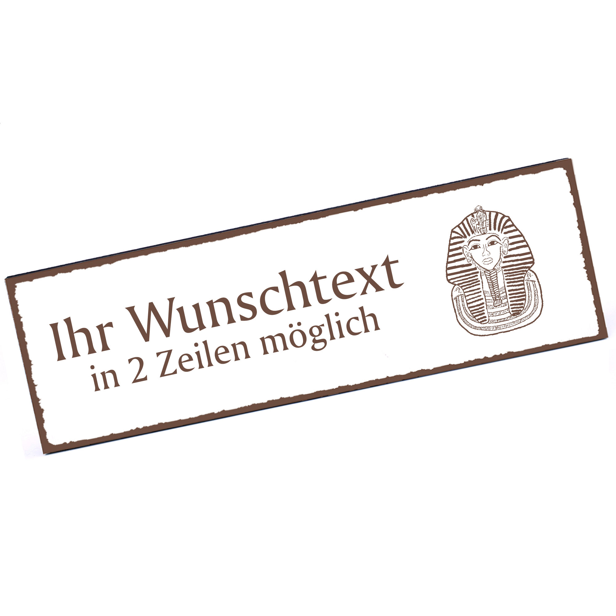Türschild Tutanchamun  Namensschild personalisiert mit Gravur - 150mm x 50mm - selbstklebend