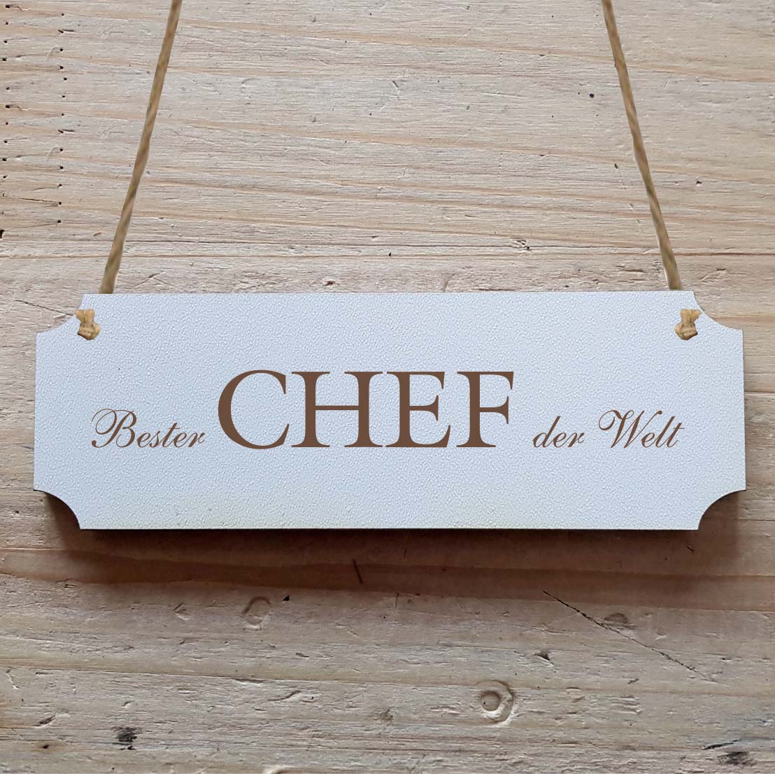 Dekoschild « Bester Chef der Welt »