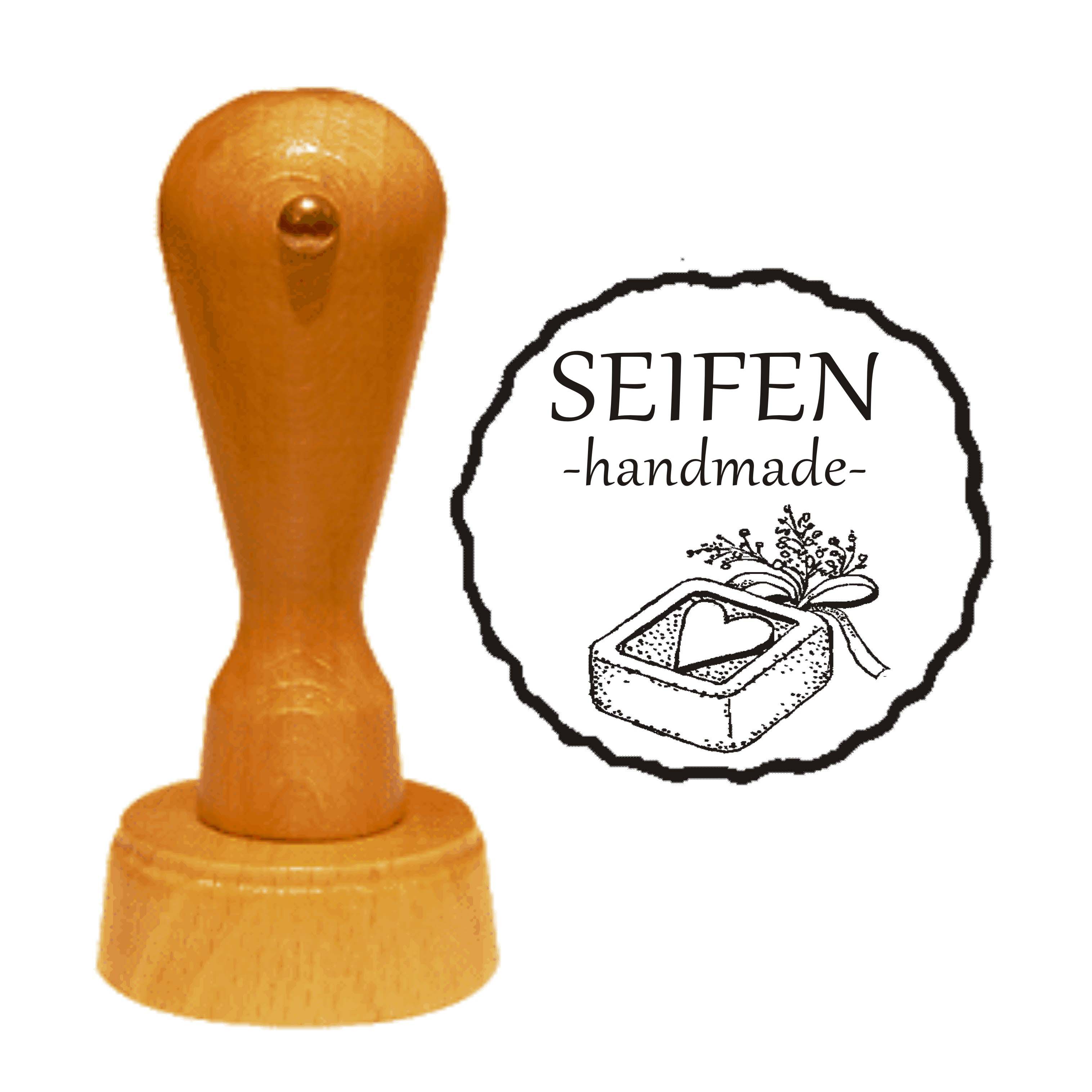 Stempel « SEIFEN HANDMADE » Motivstempel