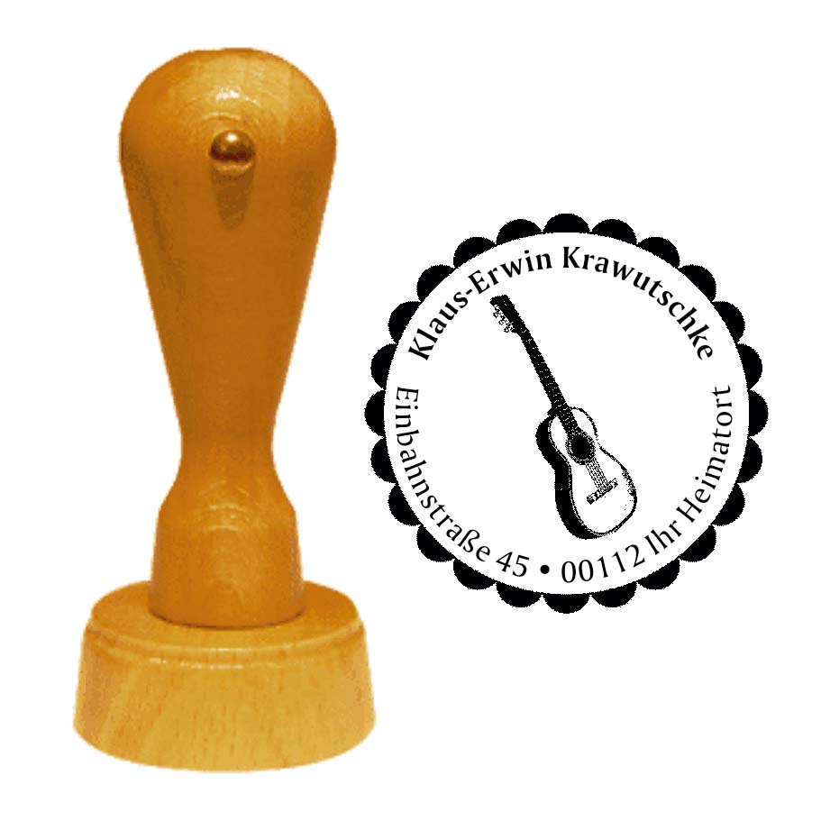 Adressenstempel « GITARRE »