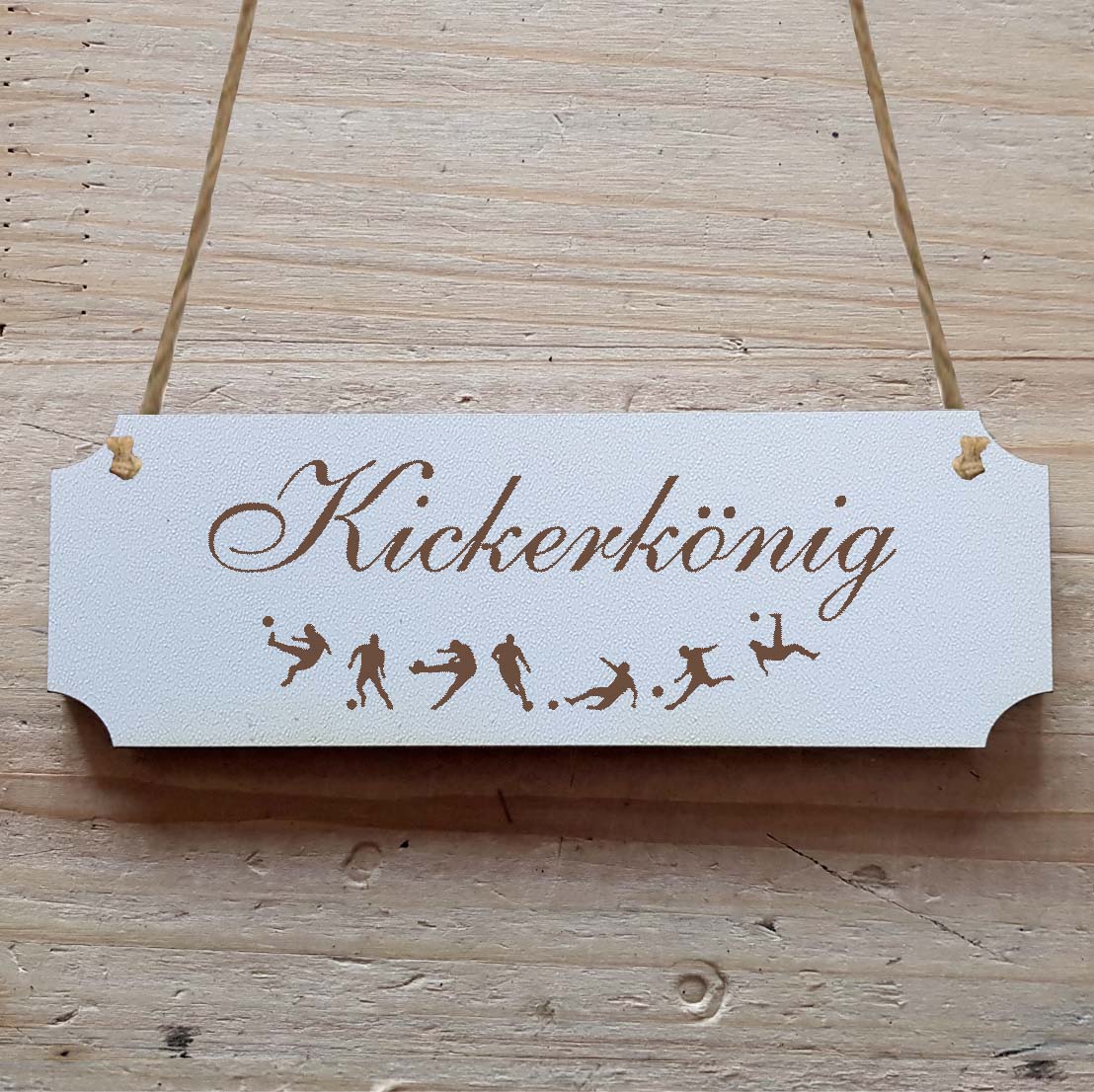 Dekoschild « Kickerkönig »