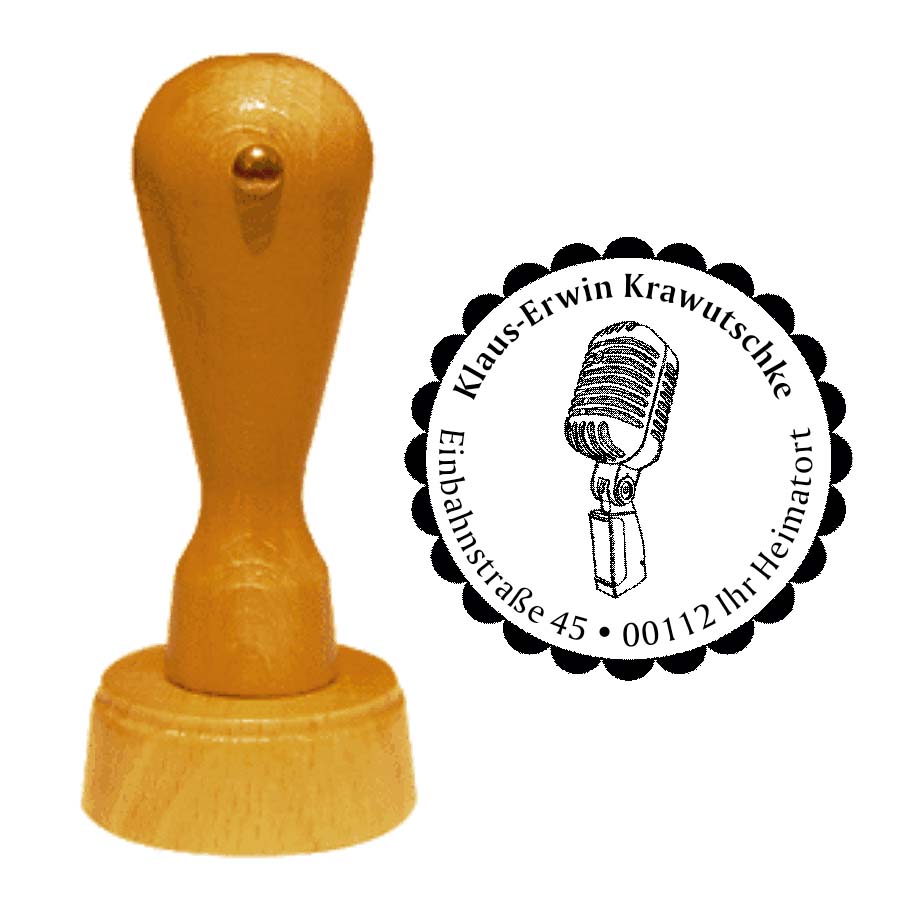 Adressenstempel « MIKROFON »