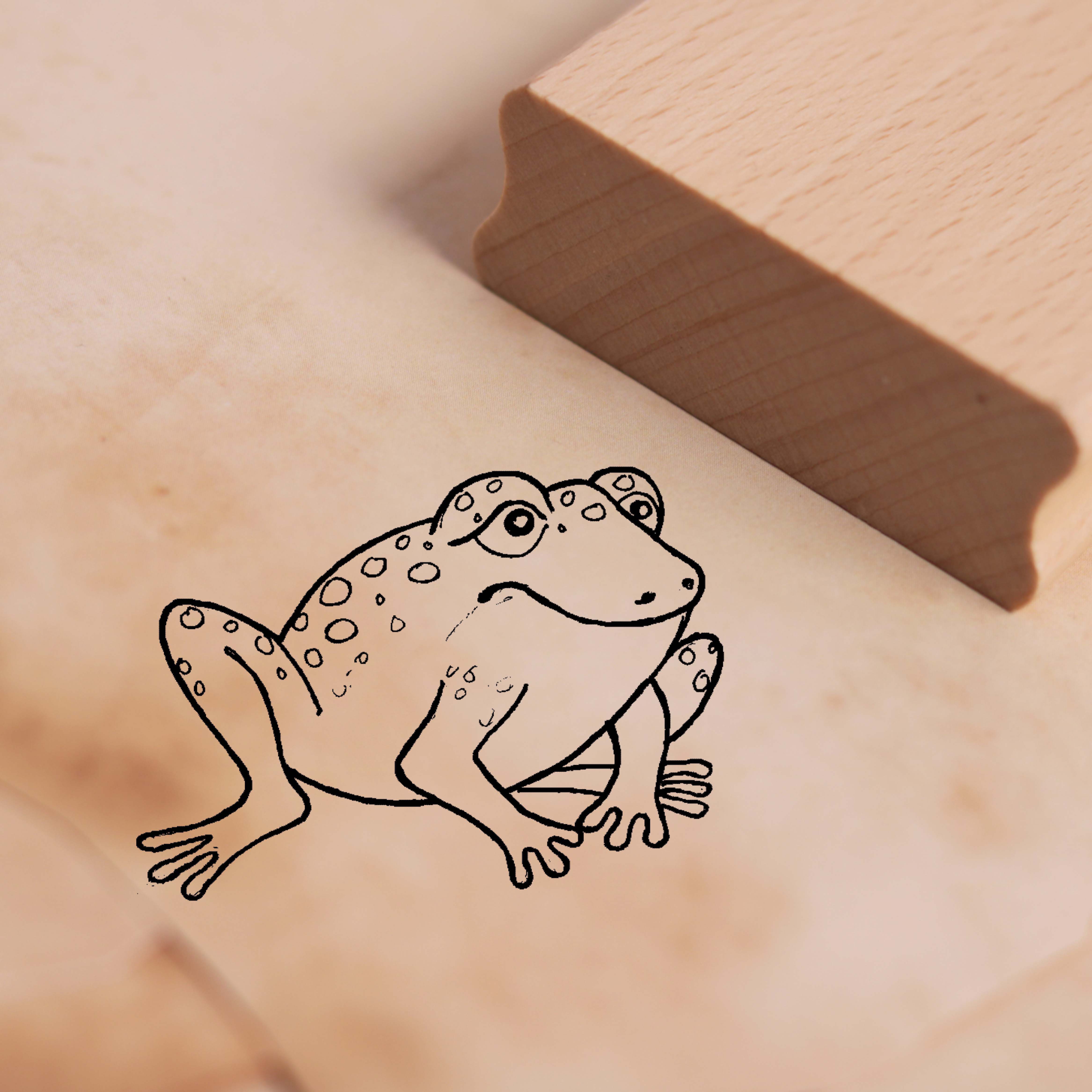 Motivstempel Dicker Frosch Stempel 38 x 28 mm
