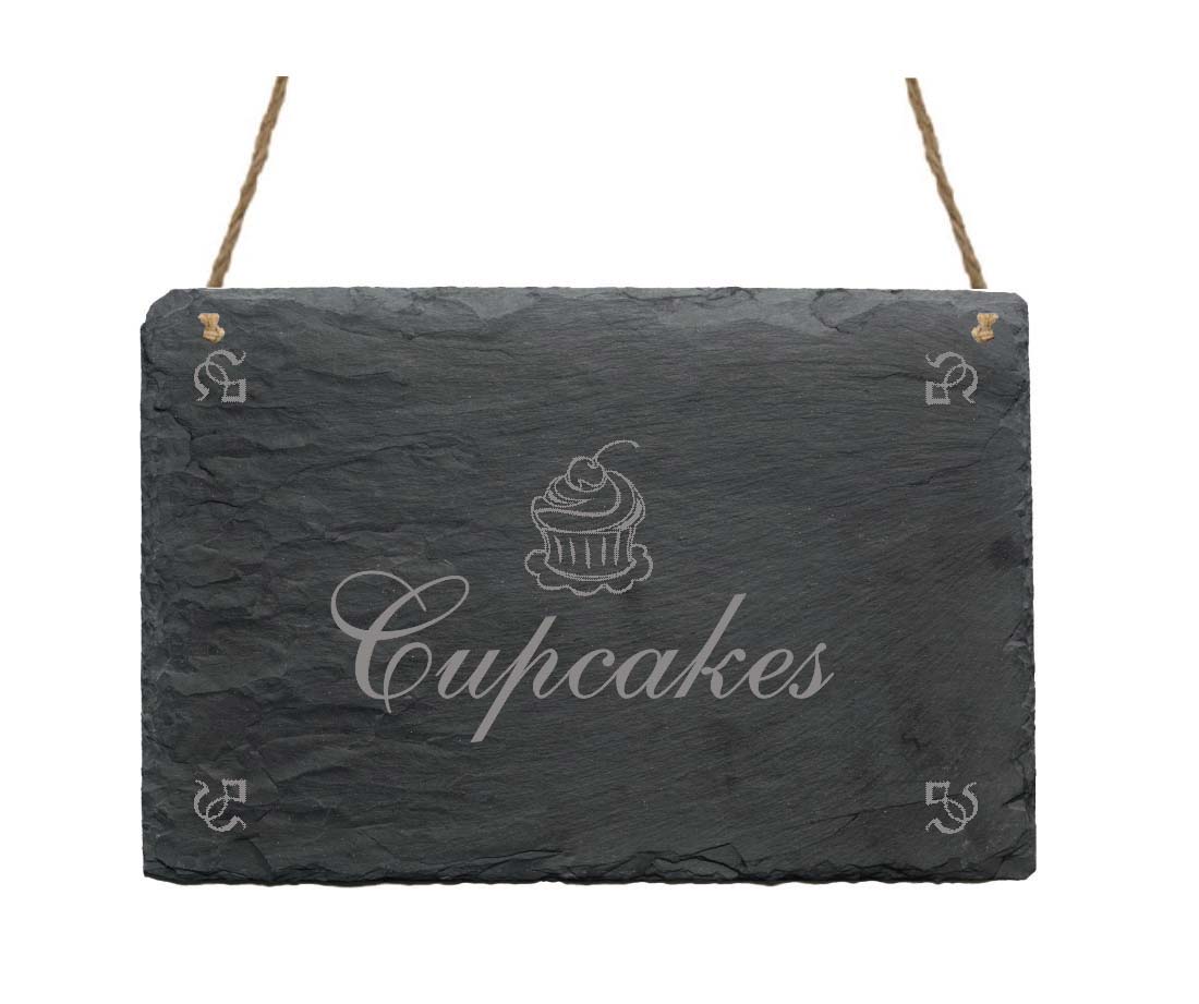 Schiefertafel « Cupcakes »