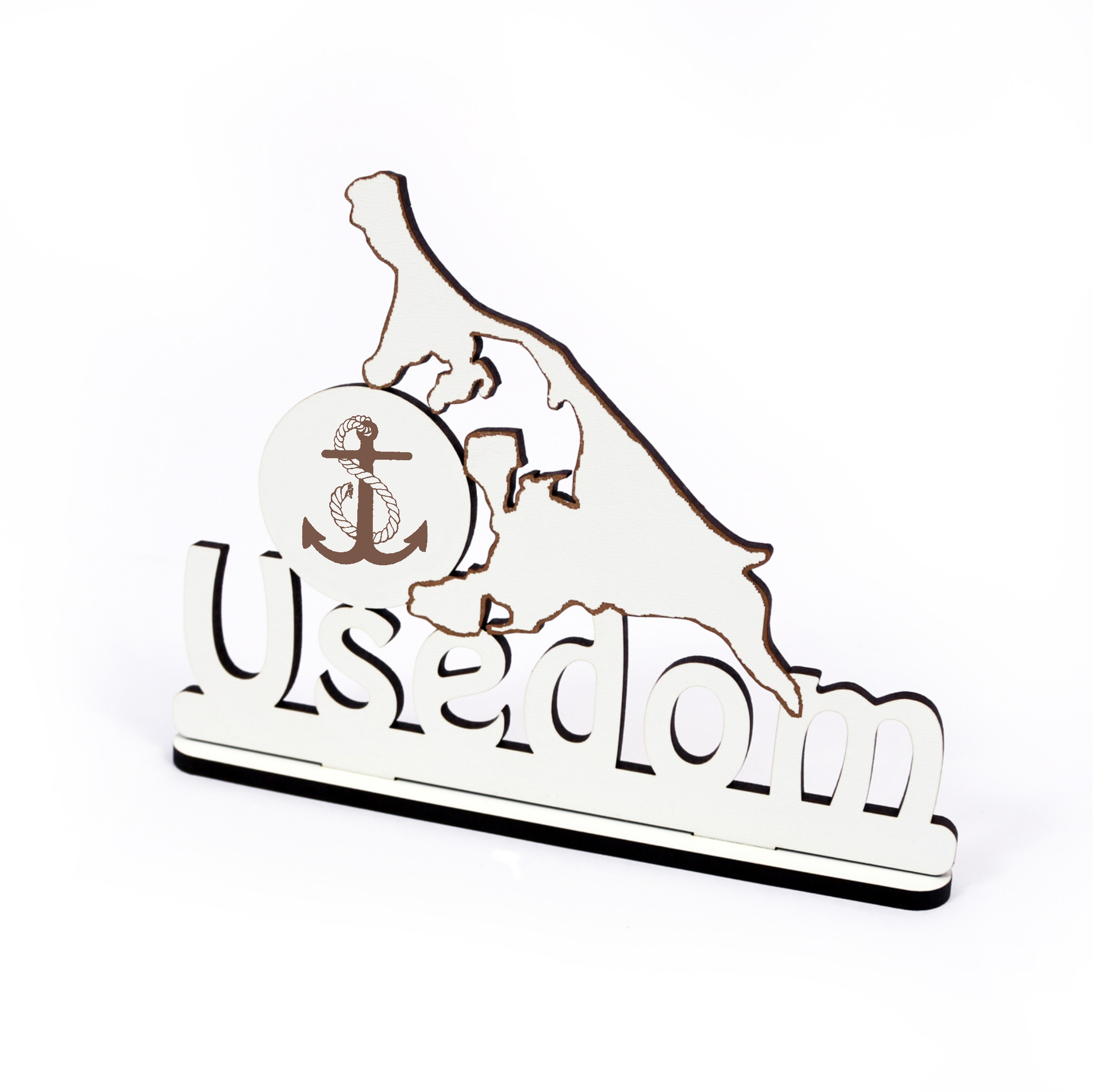 Schild « INSEL USEDOM - ANKER » zum Hinstellen