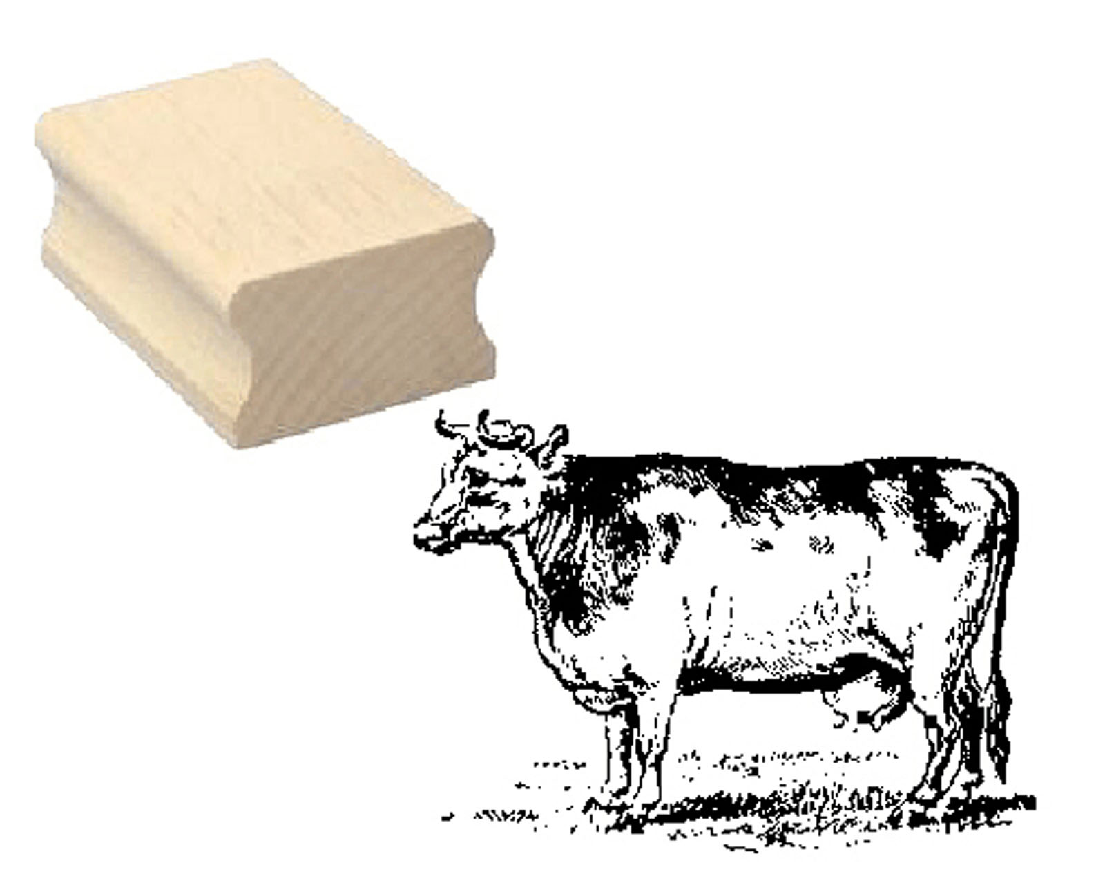 Motivstempel « Kuh - Kopf links 04 »