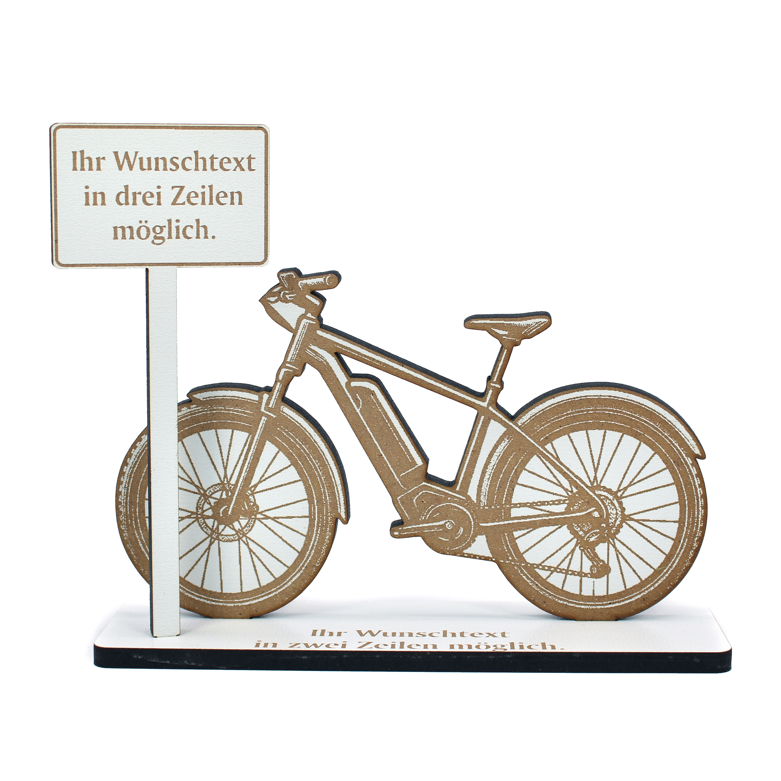 Geschenk Geldgeschenk E-Bike Pedelec Stadt Fahrrad – personalisierbar – 15cm x 13cm