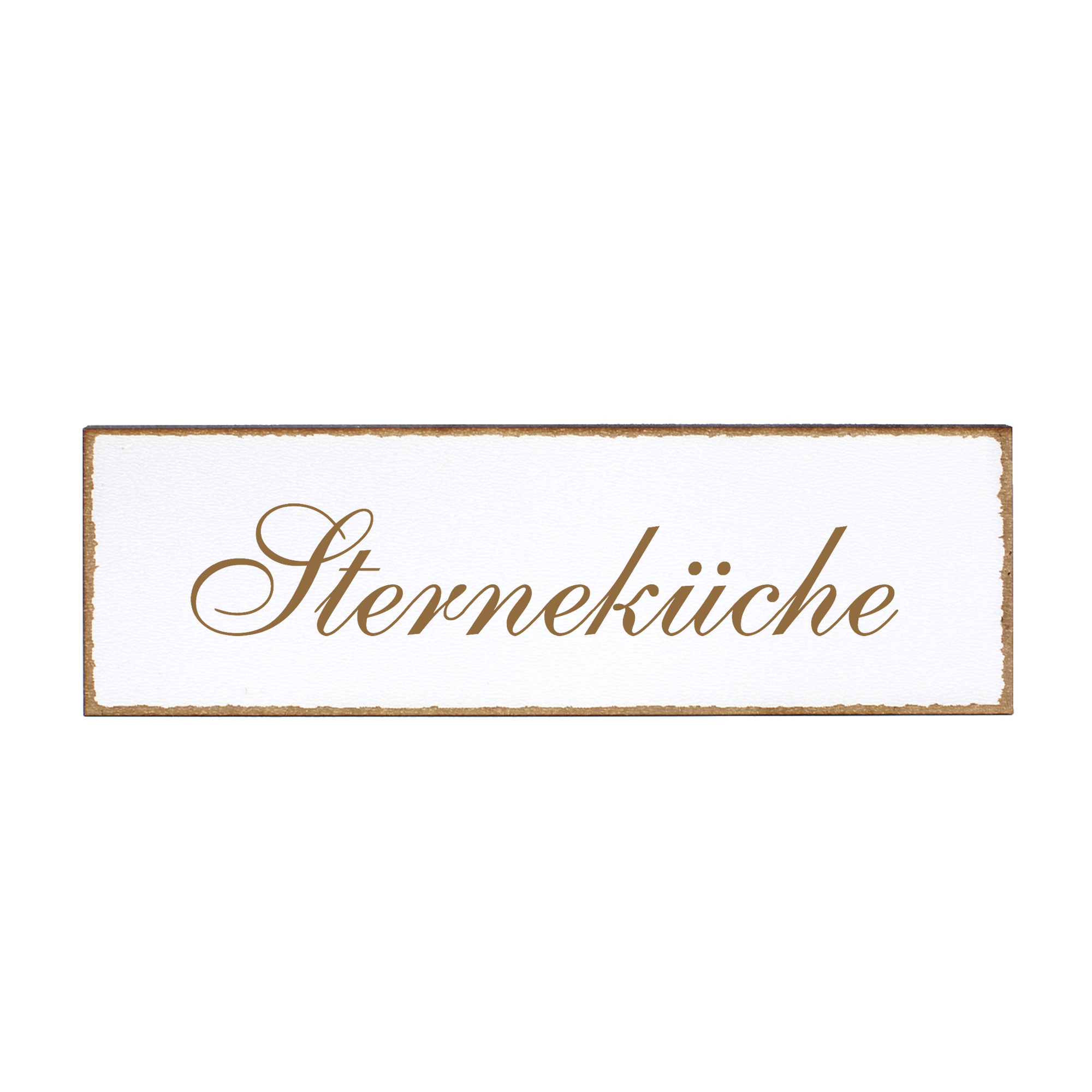 Deko Türschild - Sterneküche - Schild 150 x 50 mm - Schilder Türschilder