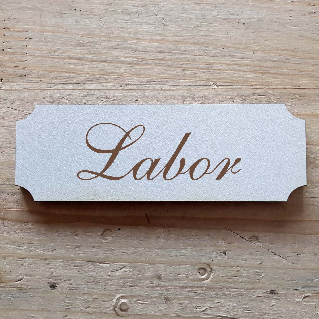 Selbstklebendes Schild « Labor »