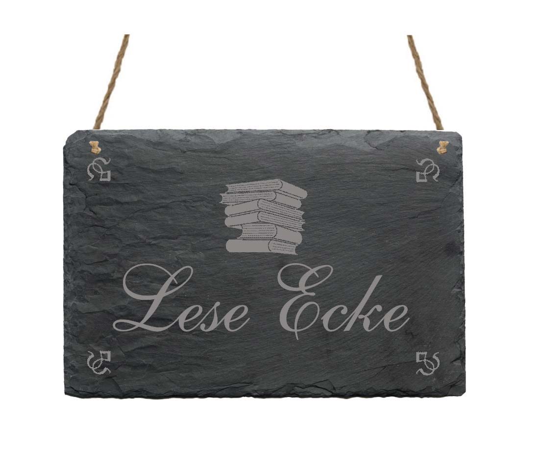 Schiefertafel « Lese Ecke »