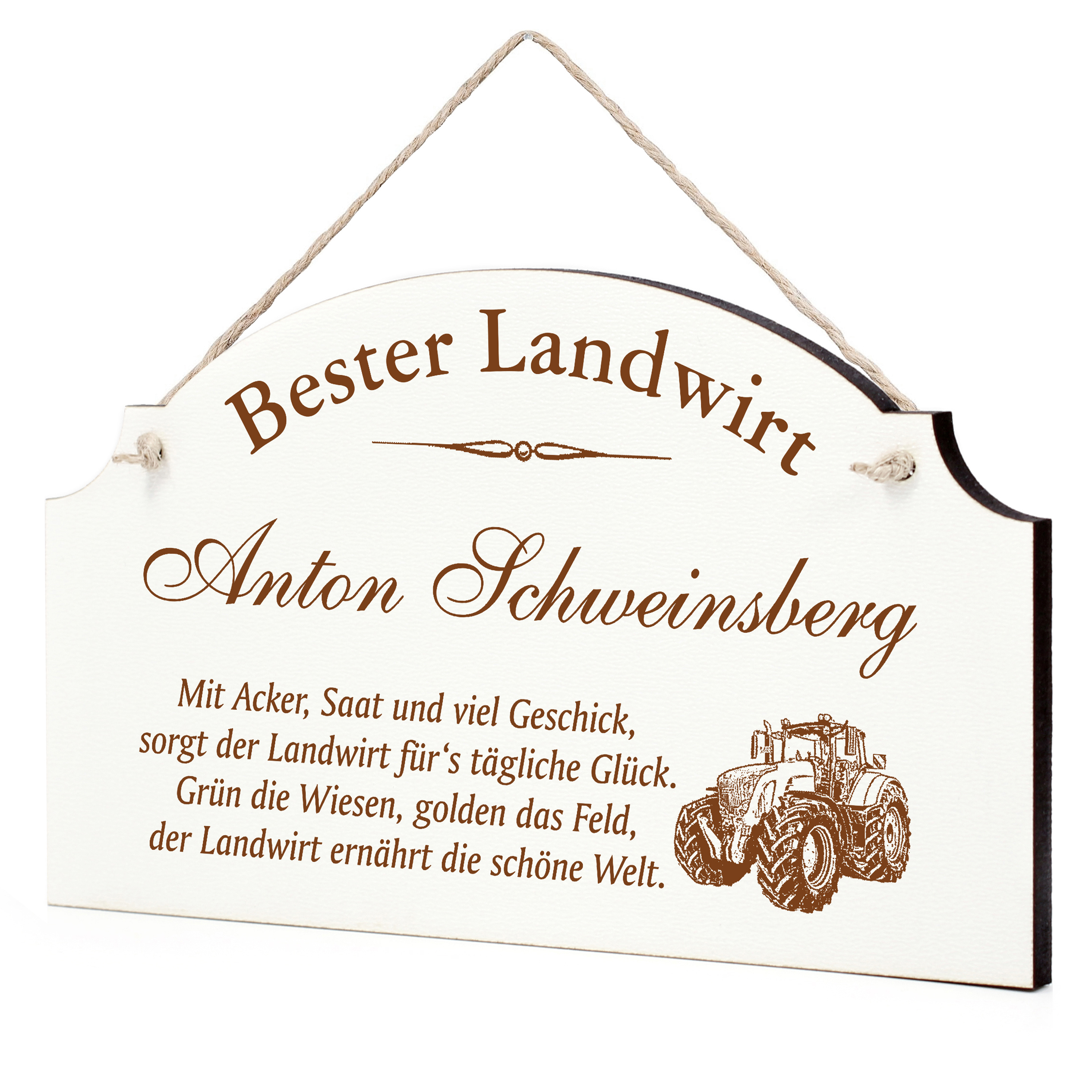 Schild Bester Landwirt Beste Landwirtin Geschenk - lustige Geschenke in 3 Größen zum Geburtstag