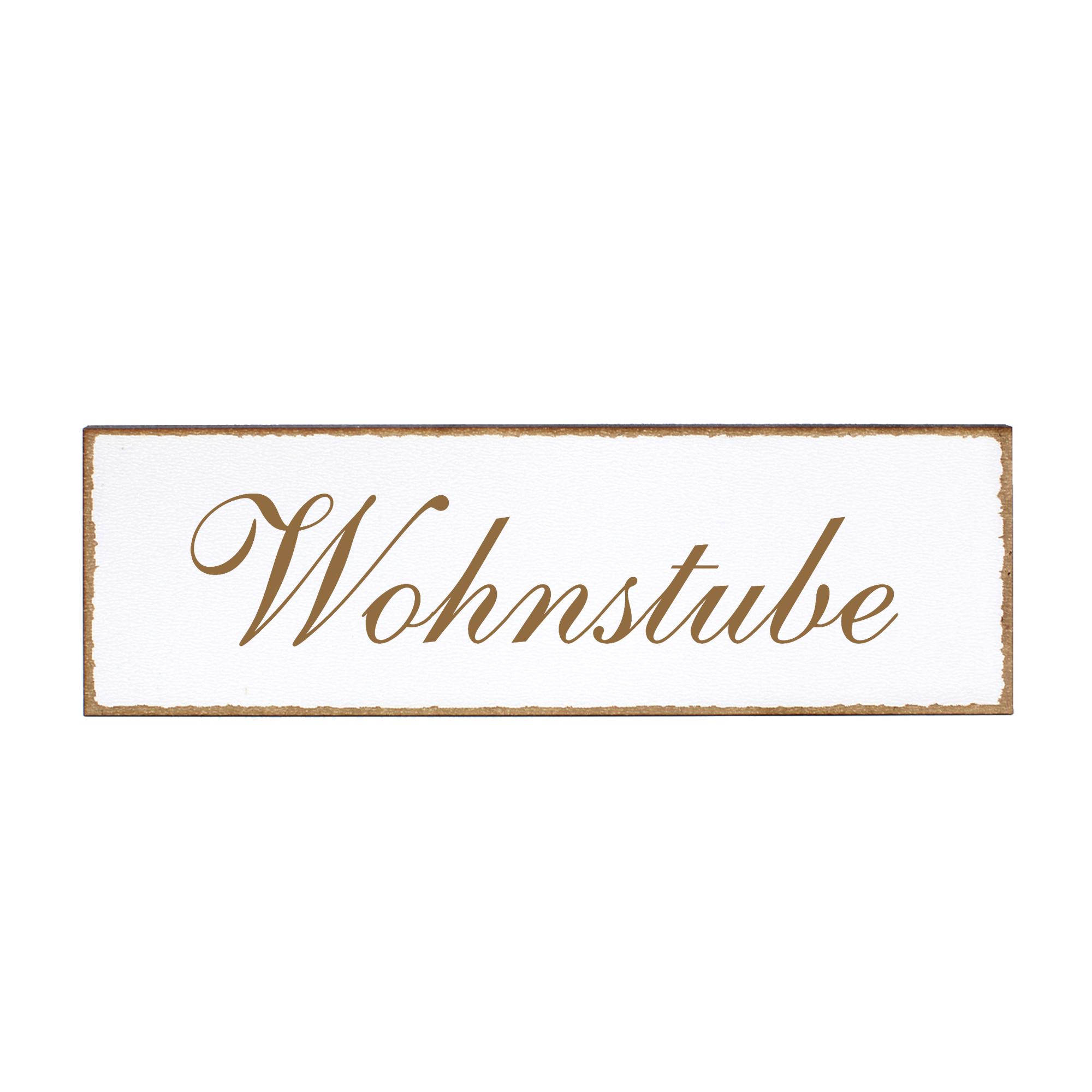 Deko Türschild - Wohnstube - Schild 150 x 50 mm - Schilder Türschilder