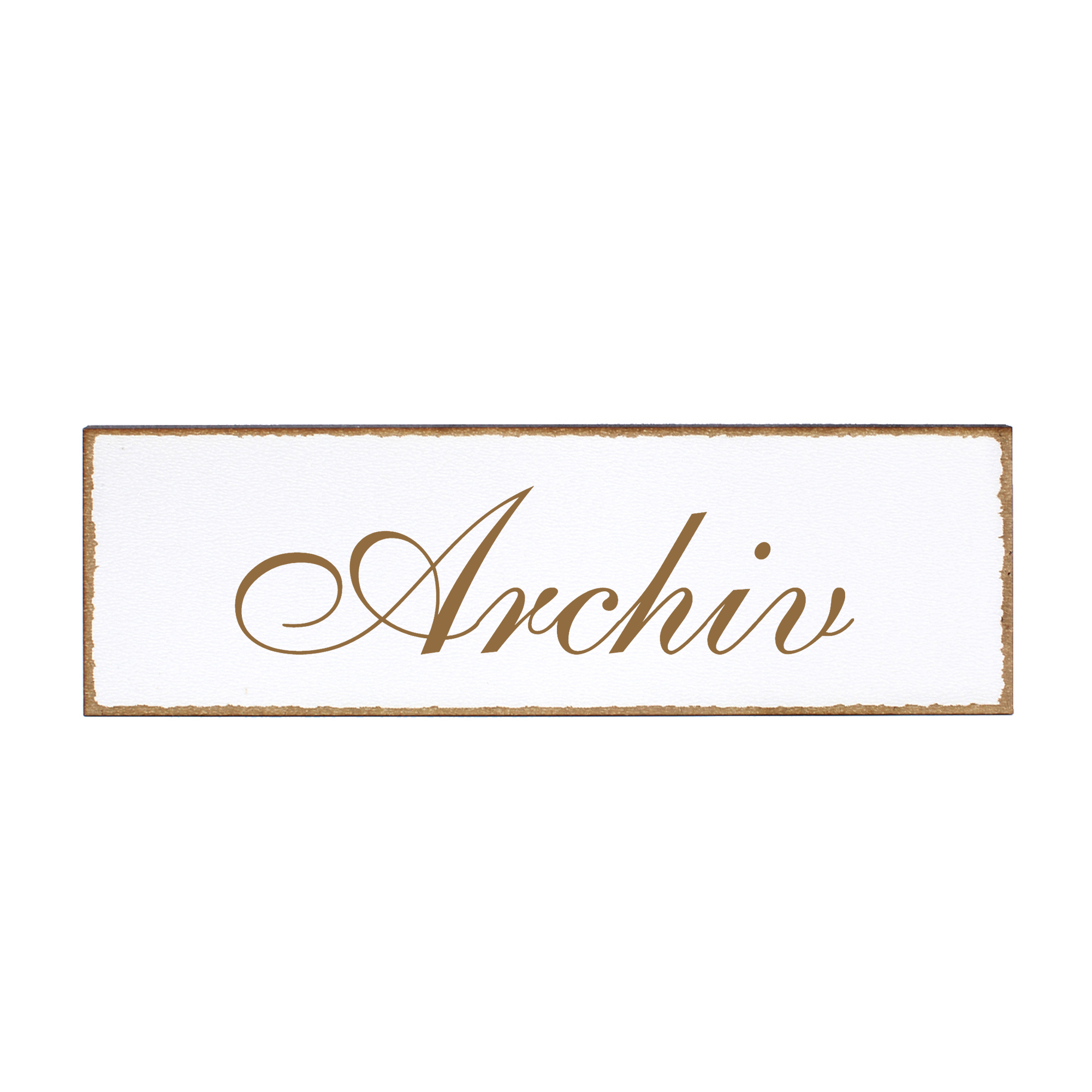 Deko Türschild - Archiv - Schild 150 x 50 mm - Schilder Türschilder