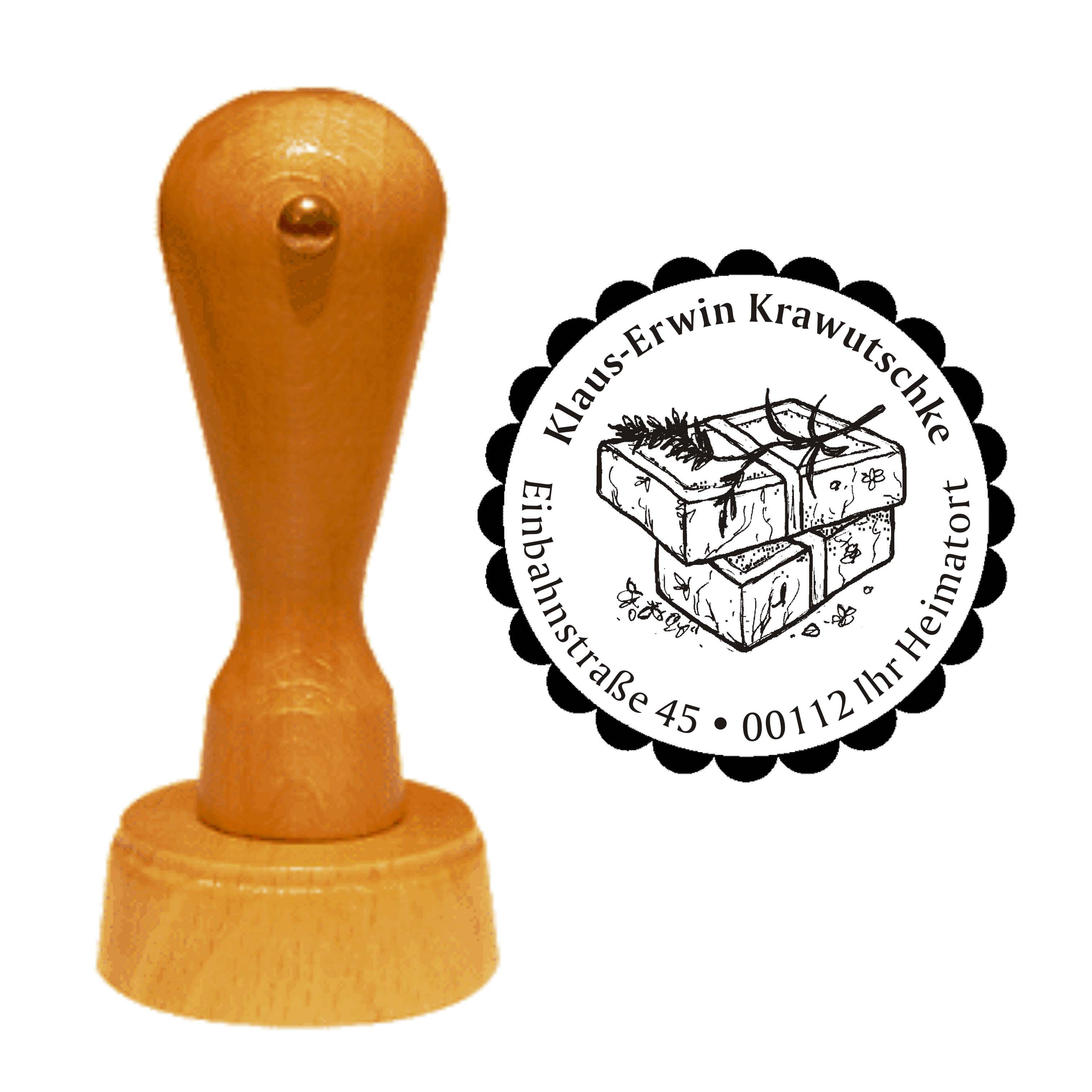 Adressenstempel « SEIFEN » Stempel Ø 40 mm