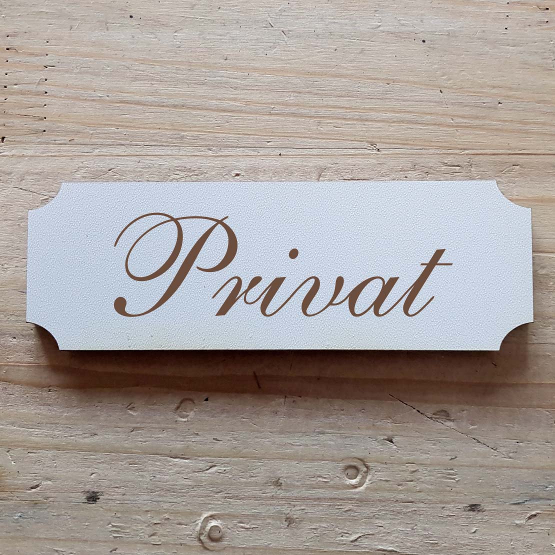 Selbstklebendes Schild « Privat »