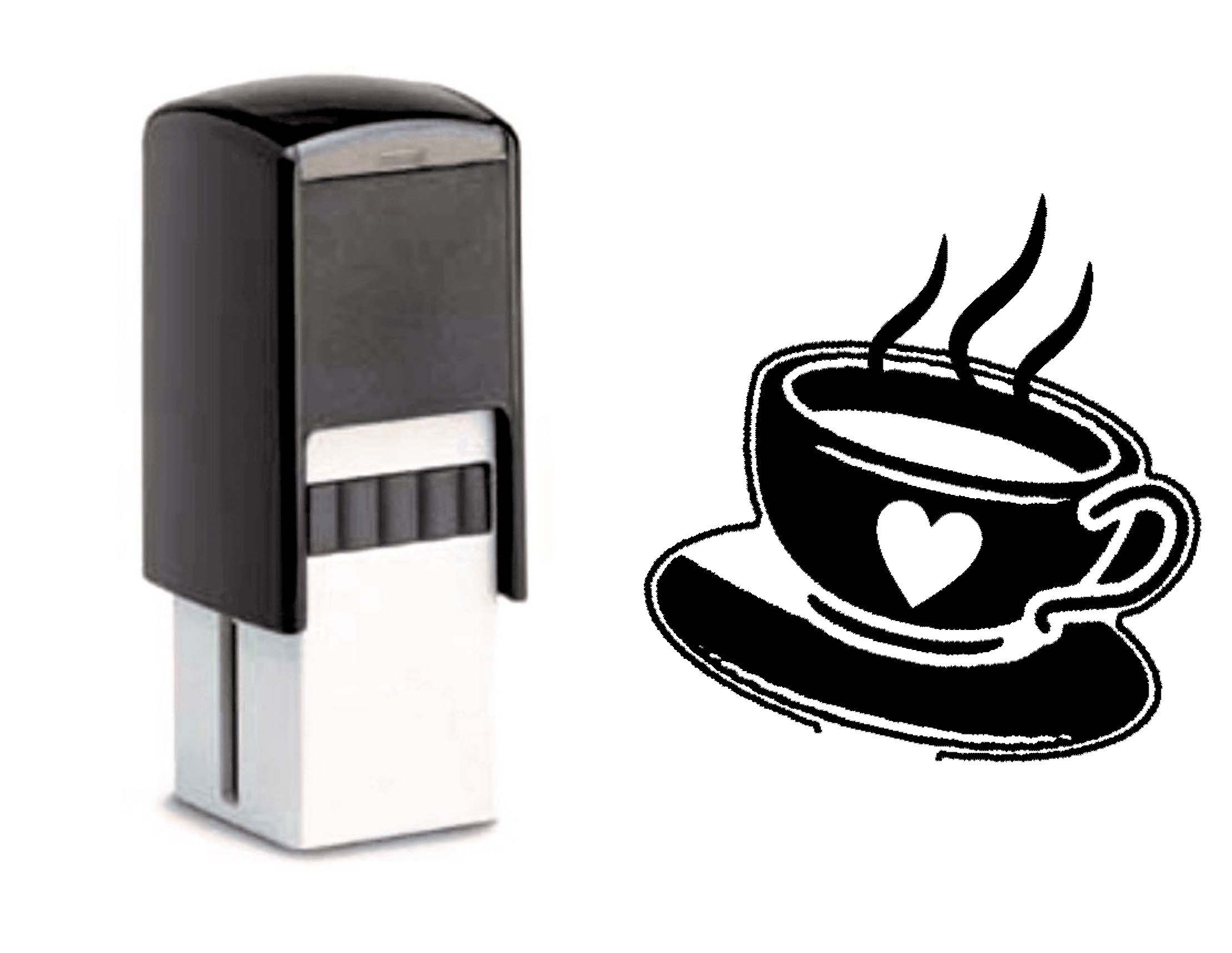 Bonuskartenstempel Kaffee Tasse Herz - 10 x 10 mm