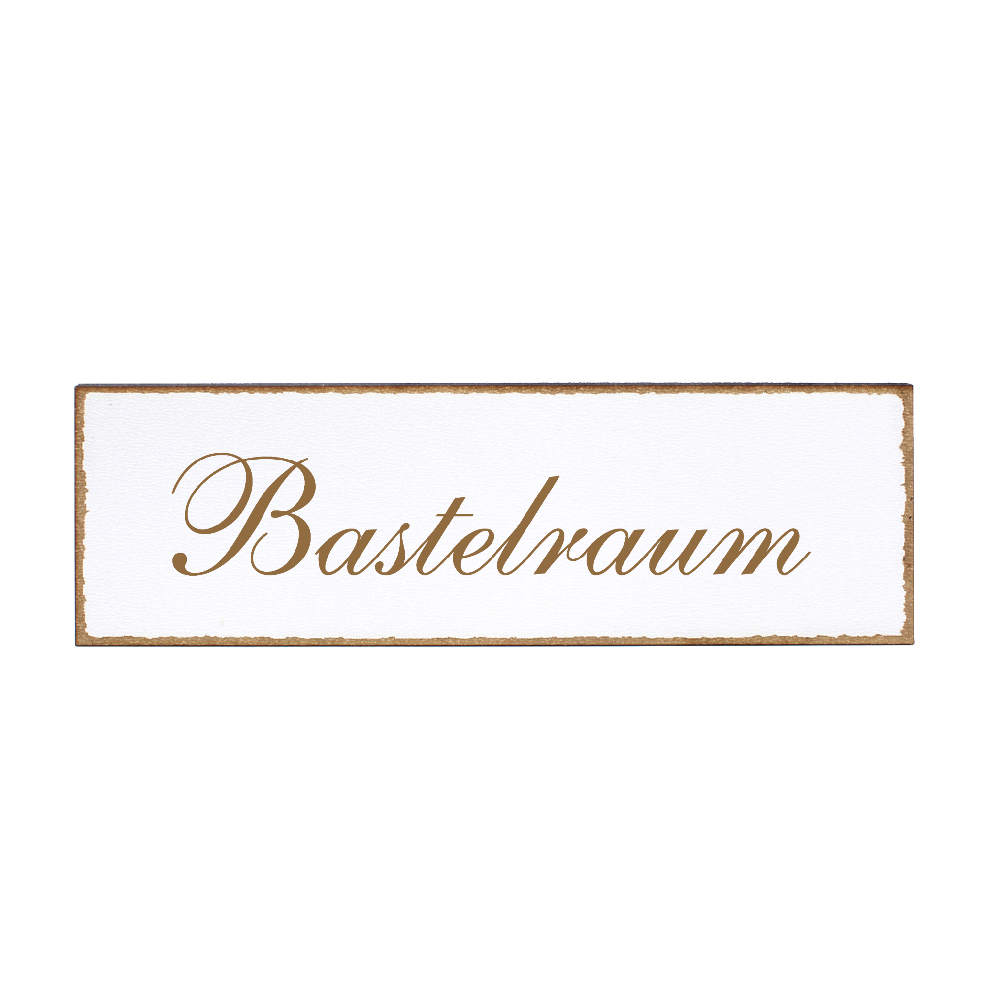 Deko Türschild - Bastelraum - Schild 150 x 50 mm - Schilder Türschilder