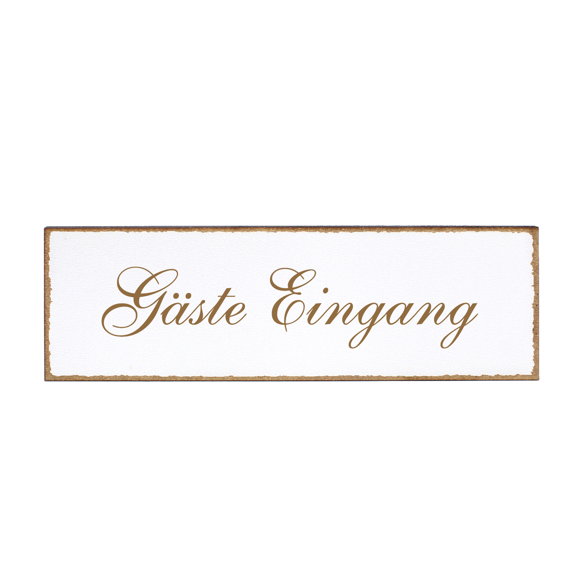 Deko Türschild - Gäste Eingang - Schild 150 x 50 mm - Schilder Türschilder
