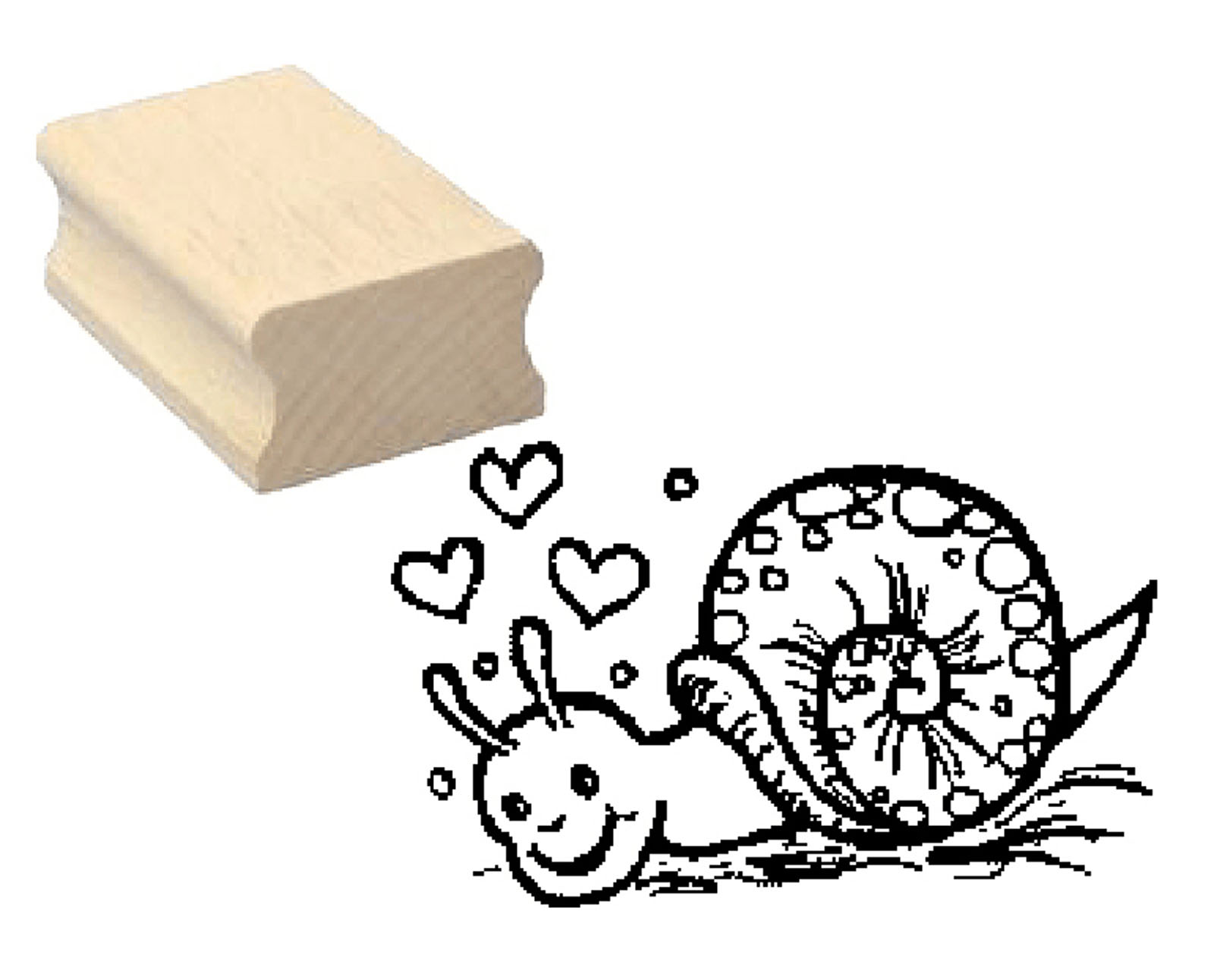 Motivstempel « Verliebte Schnecke »