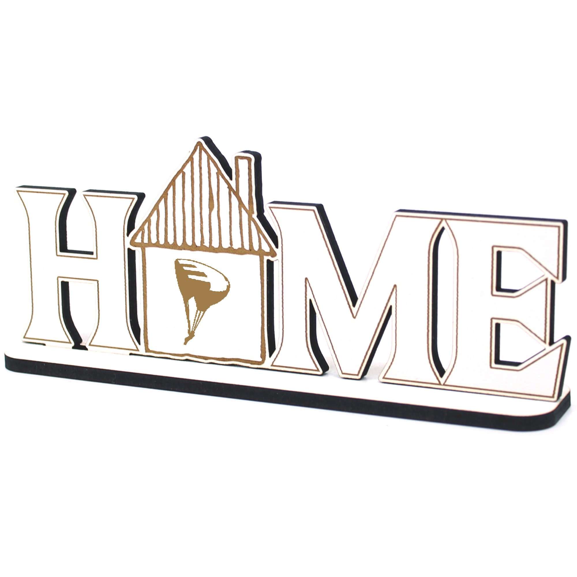 Deko Home Aufsteller Holz - Gleitschirm - 28x12 cm Holzdeko