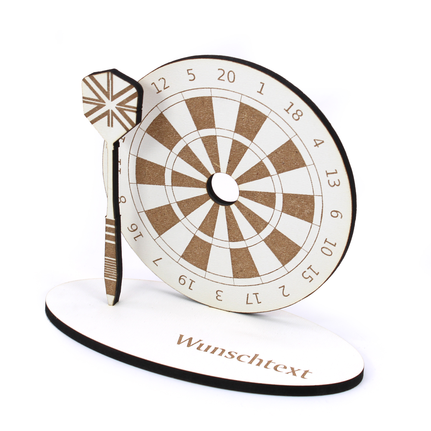 Geldgeschenk Dart Dartspieler - inkl. Wunschtext - Dartscheibe Schild für Geld Gutschein