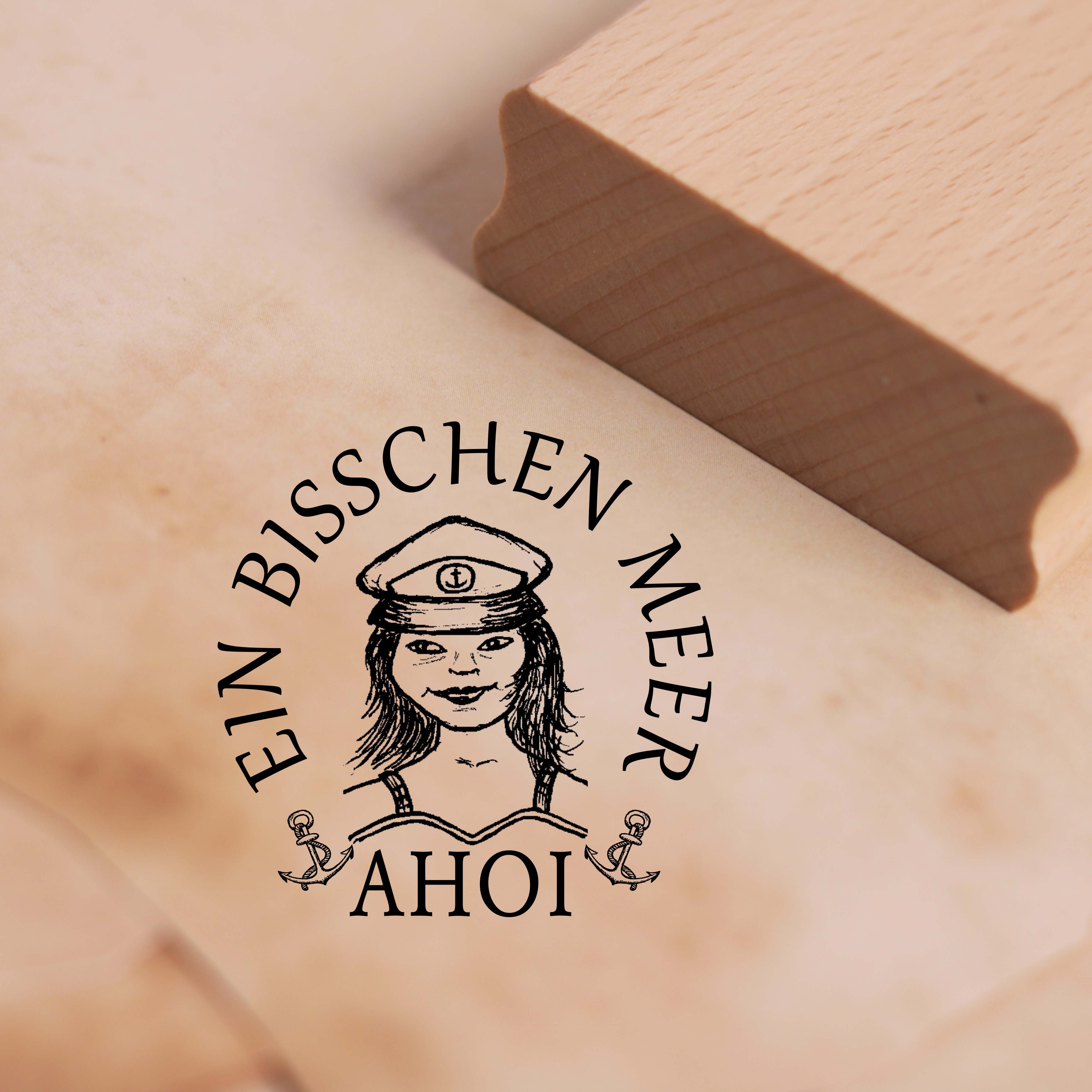 Motivstempel Ein bisschen Meer Stempel Matrosin 38mm x 38mm