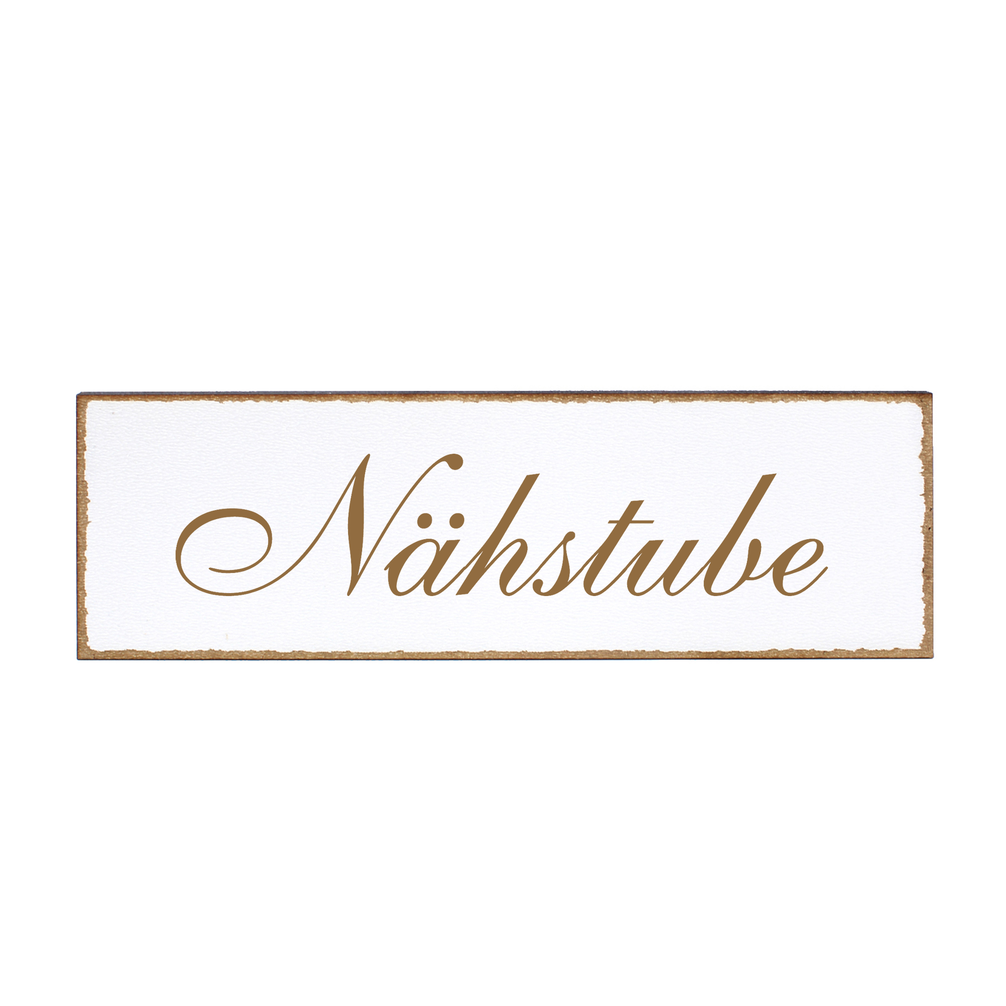 Deko Türschild - Nähstube - Schild 150 x 50 mm - Schilder Türschilder