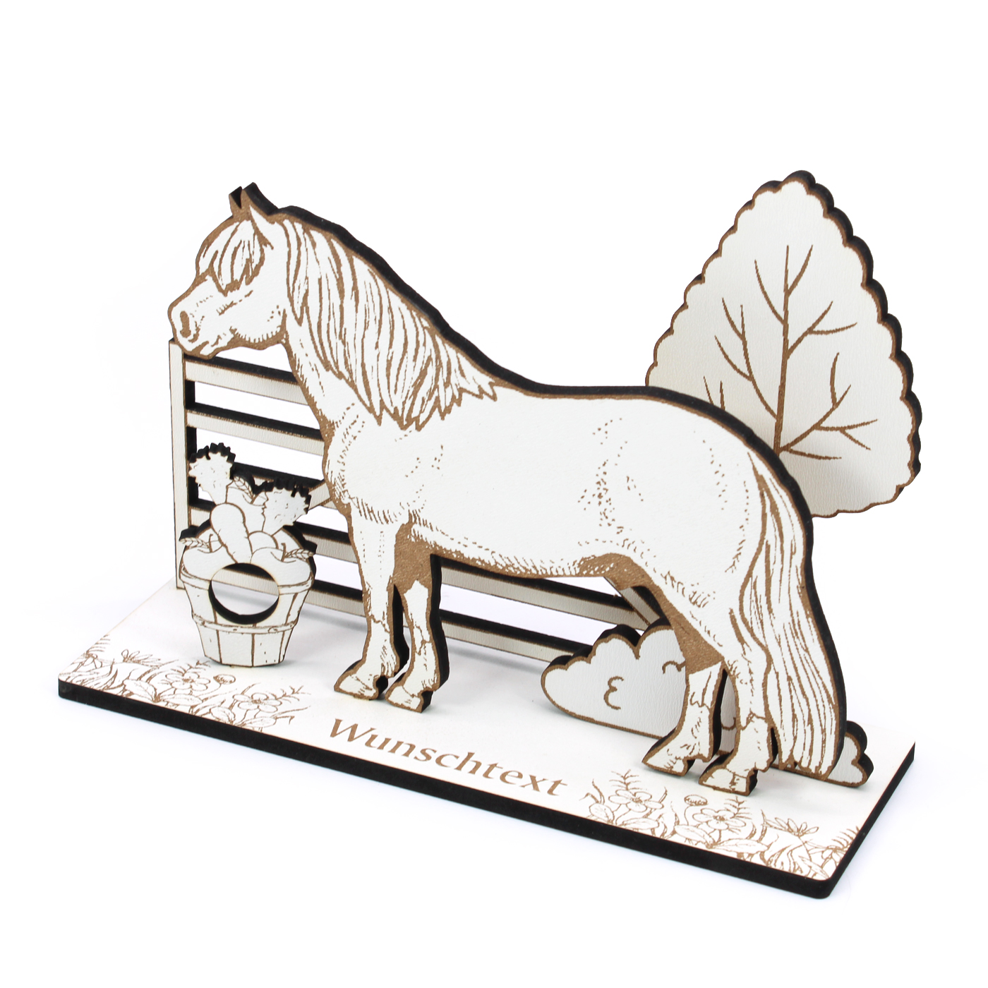 Geldgeschenk Pferd Shetlandpony - inkl. Wunschtext - Schild für Geld Gutschein