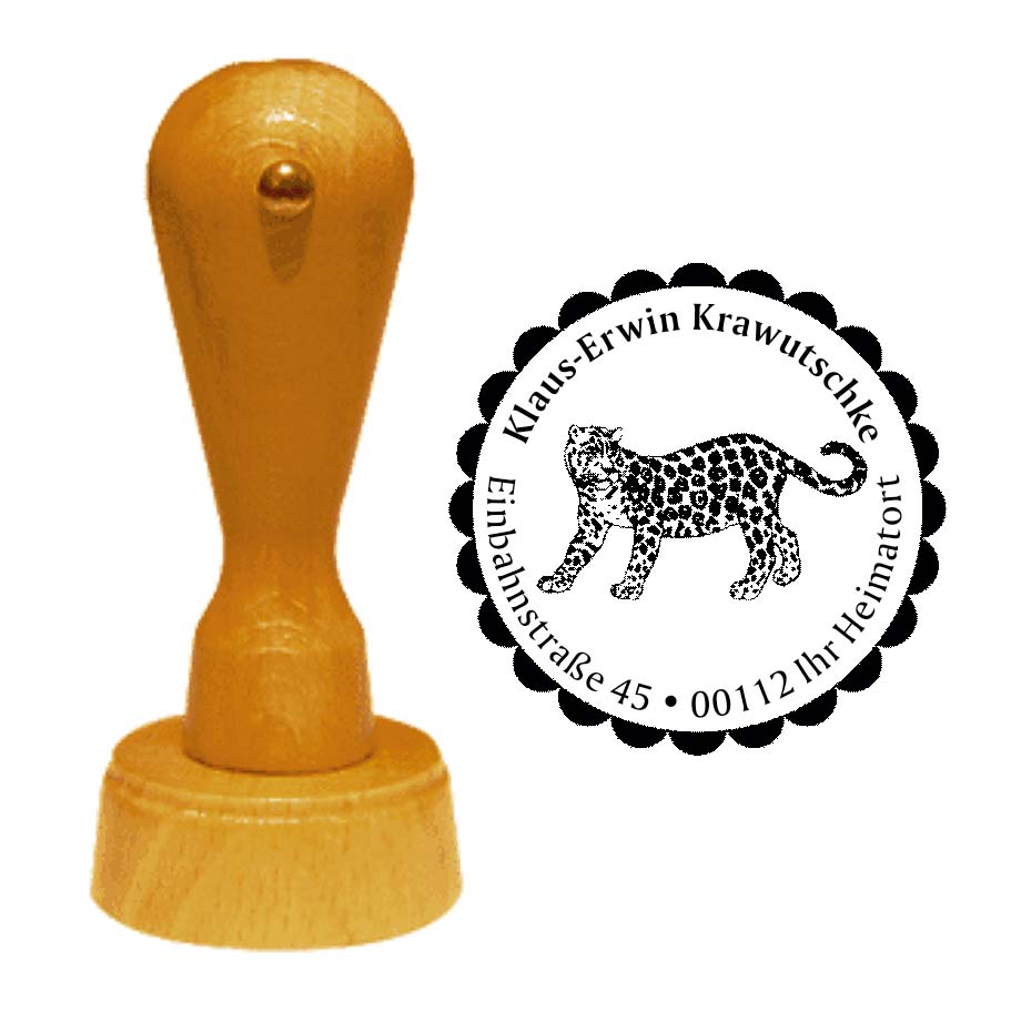 Adressenstempel « JAGUAR » mit persönlichem Wunschtext