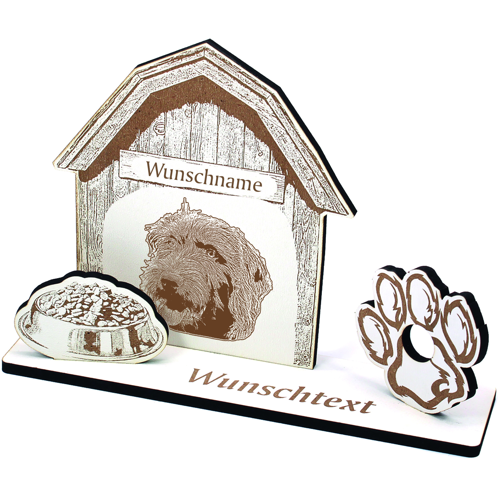 Geldgeschenk Hund Pudelpointer  - personalisiert 20x14cm