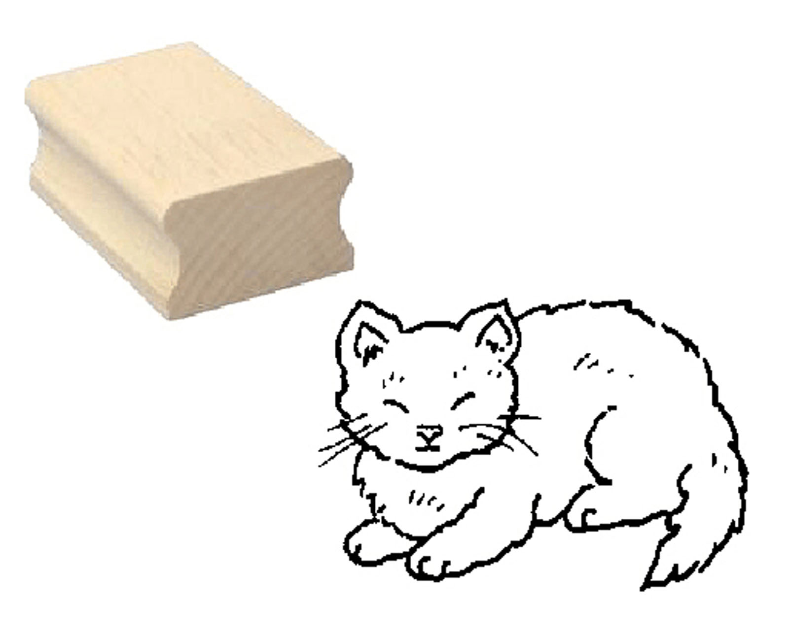 Motivstempel « Müde Katze »