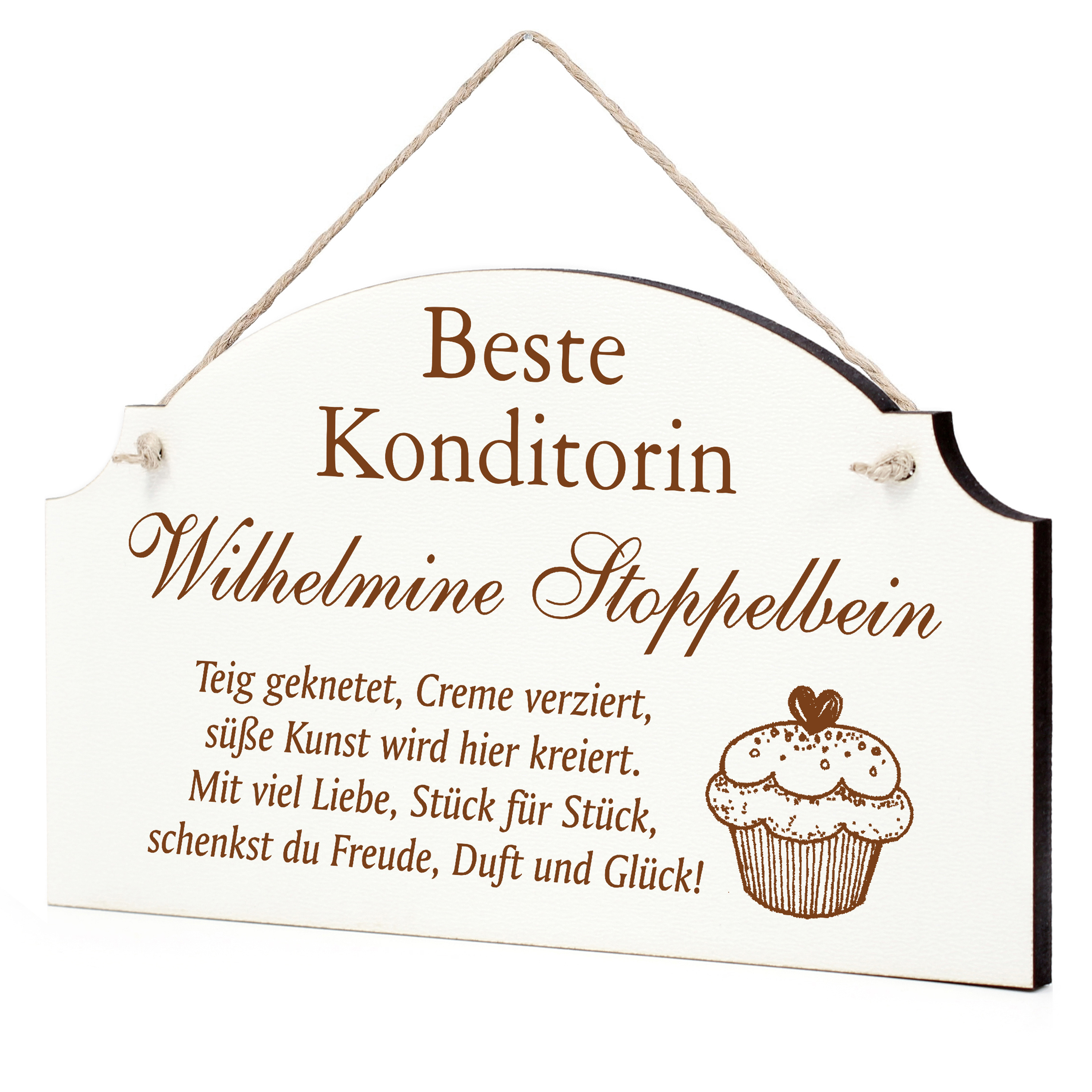 Schild Bester Konditor Beste Konditorin Geschenk - lustige Geschenke in 3 Größen zum Geburtstag