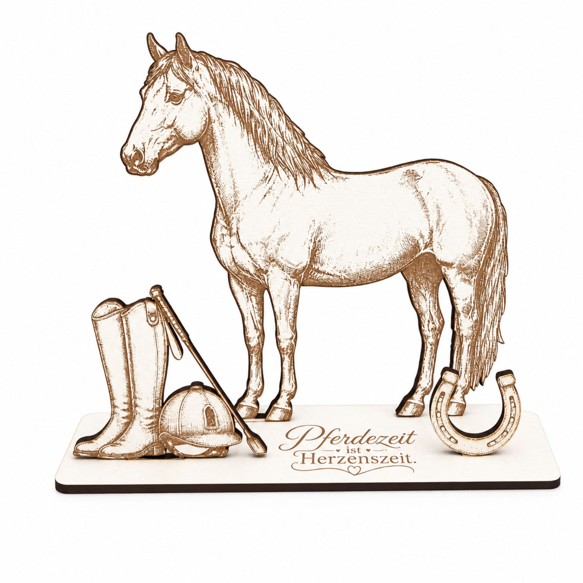 Pferd Geldgeschenk aus HDF – Geschenk für Reiter & Pferdefans 14,5 x 11 cm