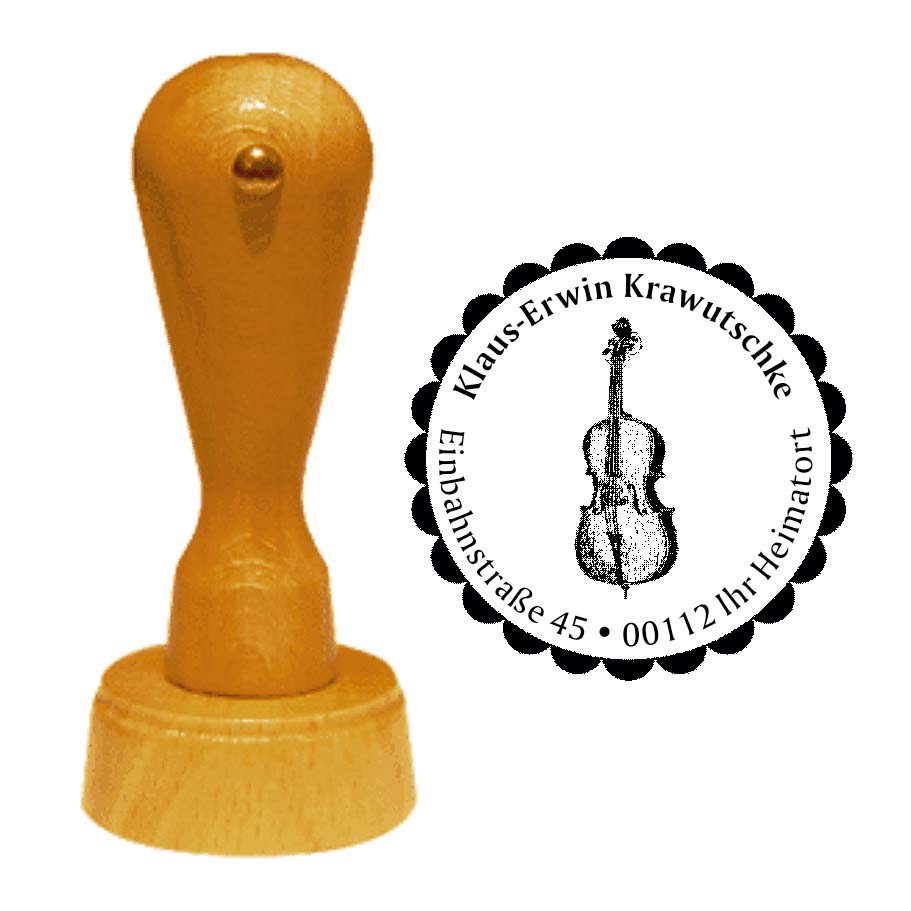 Adressenstempel « VIOLINE 01 »