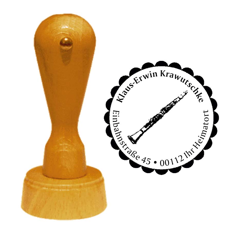 Adressenstempel « KLARINETTE »