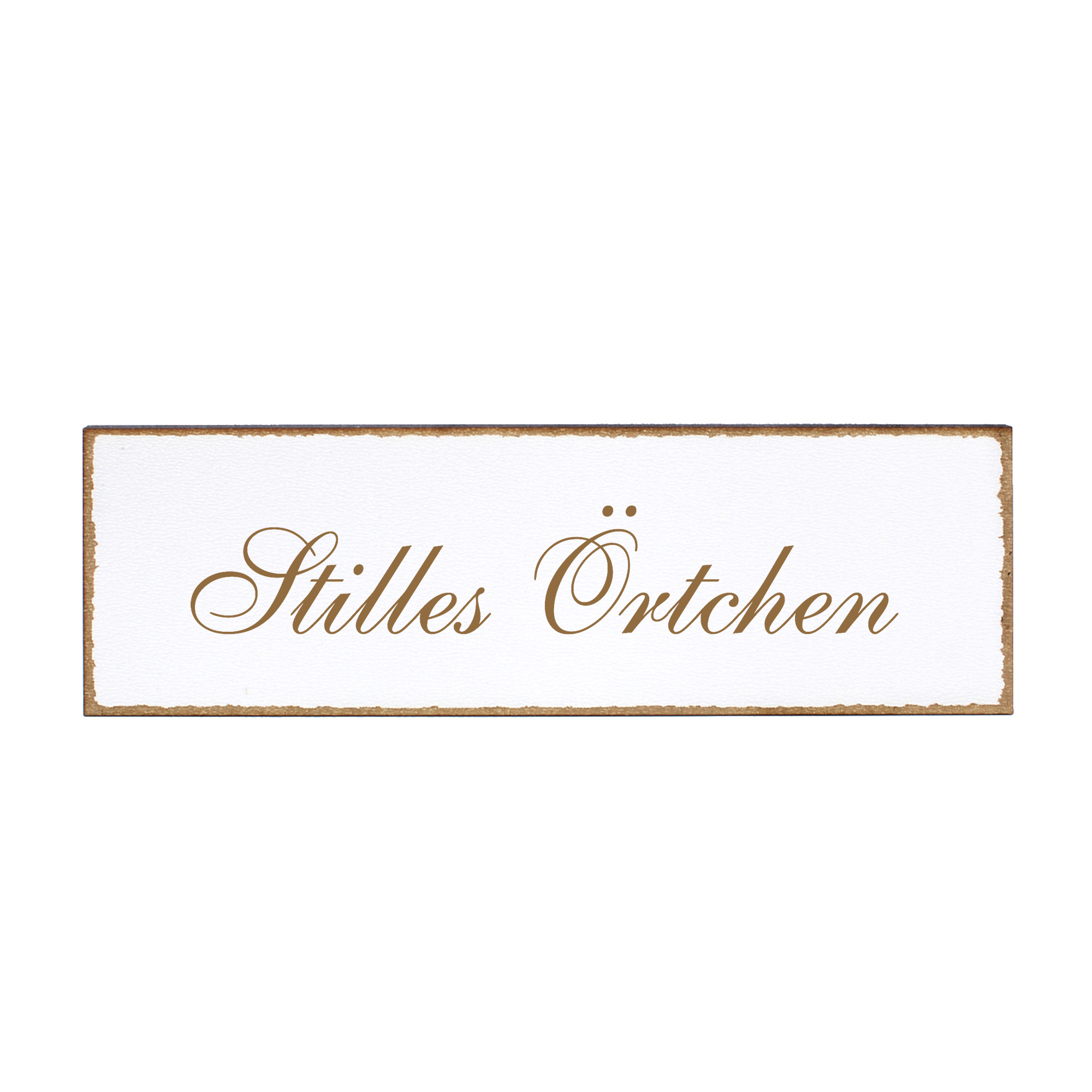 Deko Türschild - Stilles Örtchen - Schild 150 x 50 mm - Schilder Türschilder