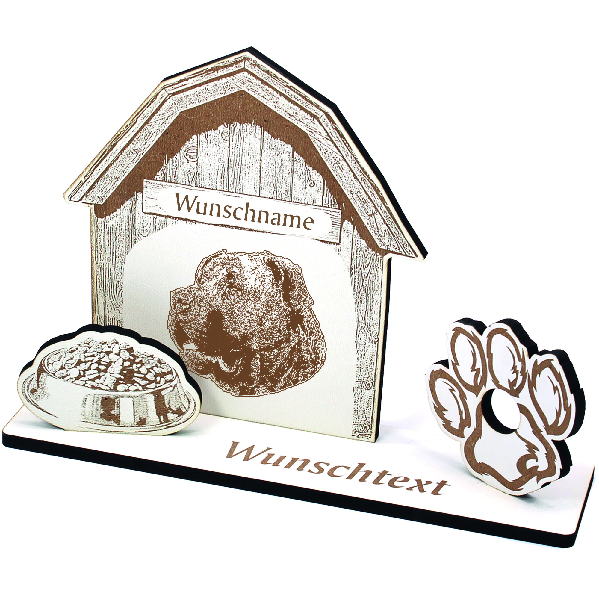 Geldgeschenk Hund Presa Canario  - personalisiert 20x14cm
