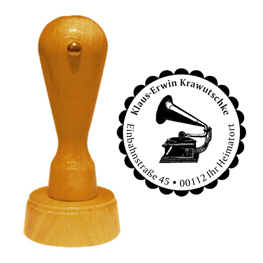 Adressenstempel « GRAMMOPHON 02 »