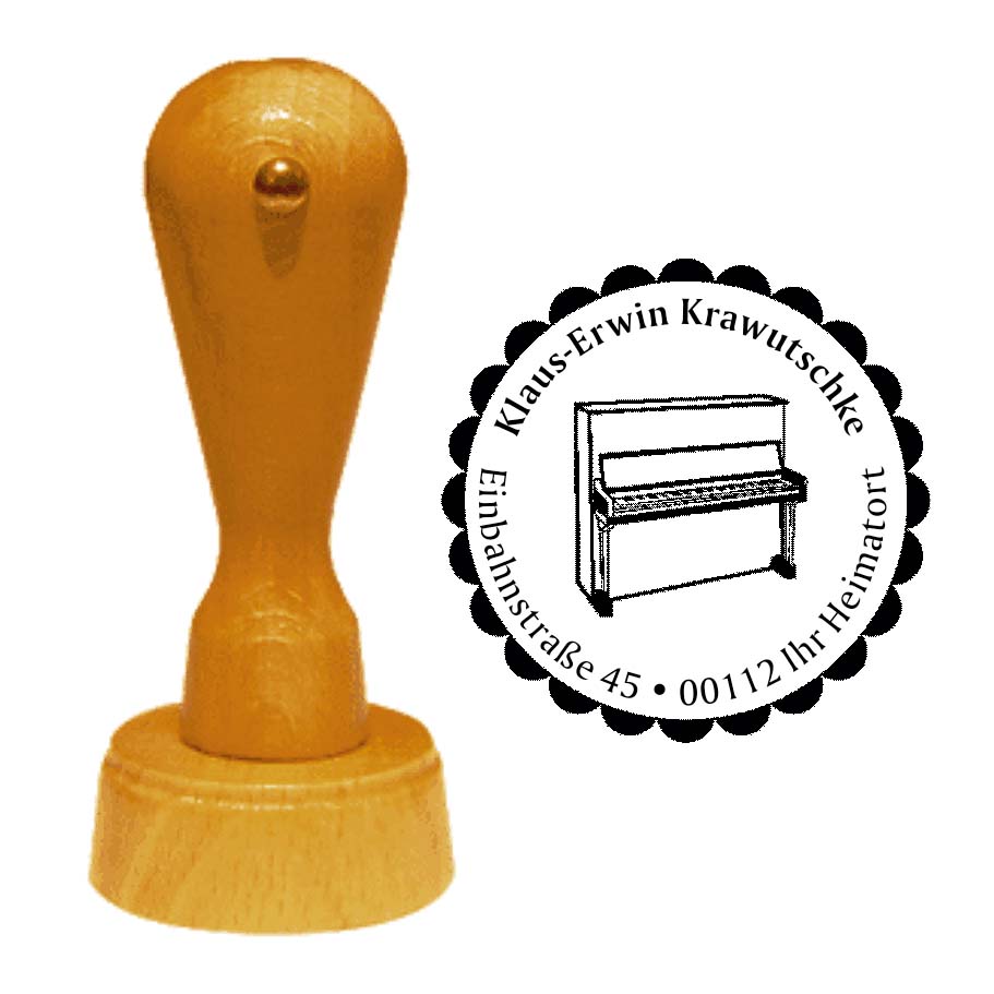 Adressenstempel « KLAVIER »