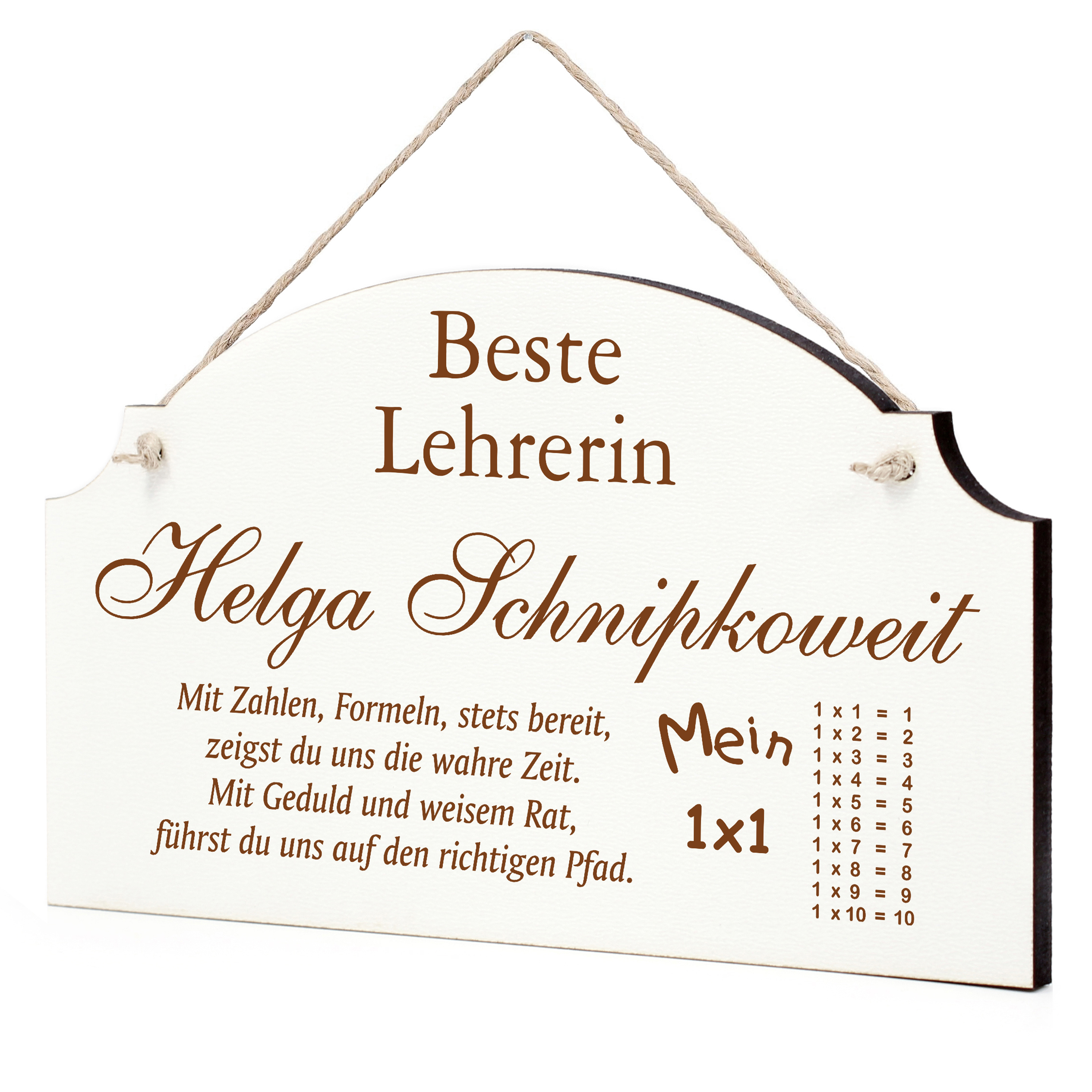 Schild Bester Lehrer Beste Lehrerin Geschenk - lustige Geschenke in 3 Größen zum Geburtstag