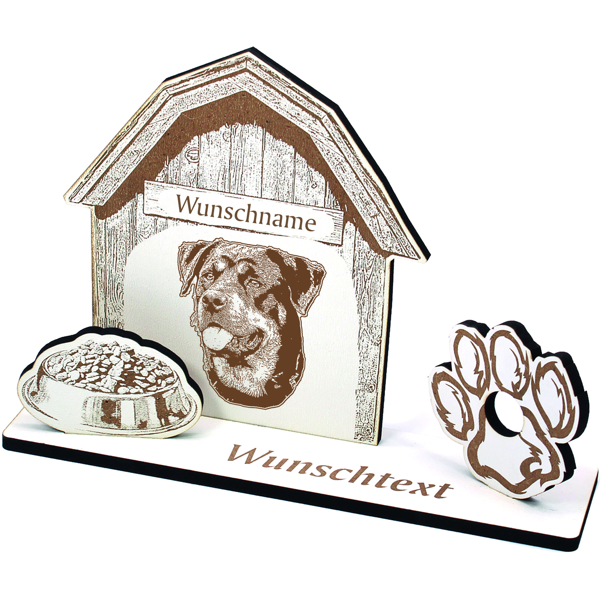 Geldgeschenk Hund Beauceron  - personalisiert 20x14cm
